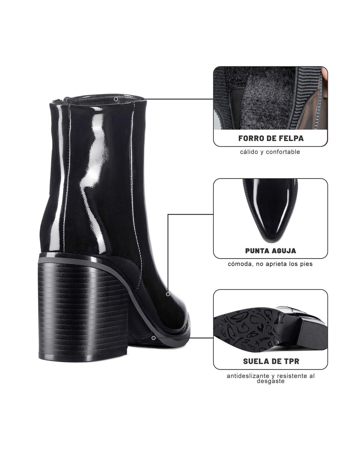 Botín Taco Mujer Casual PU Weide CZY656-9