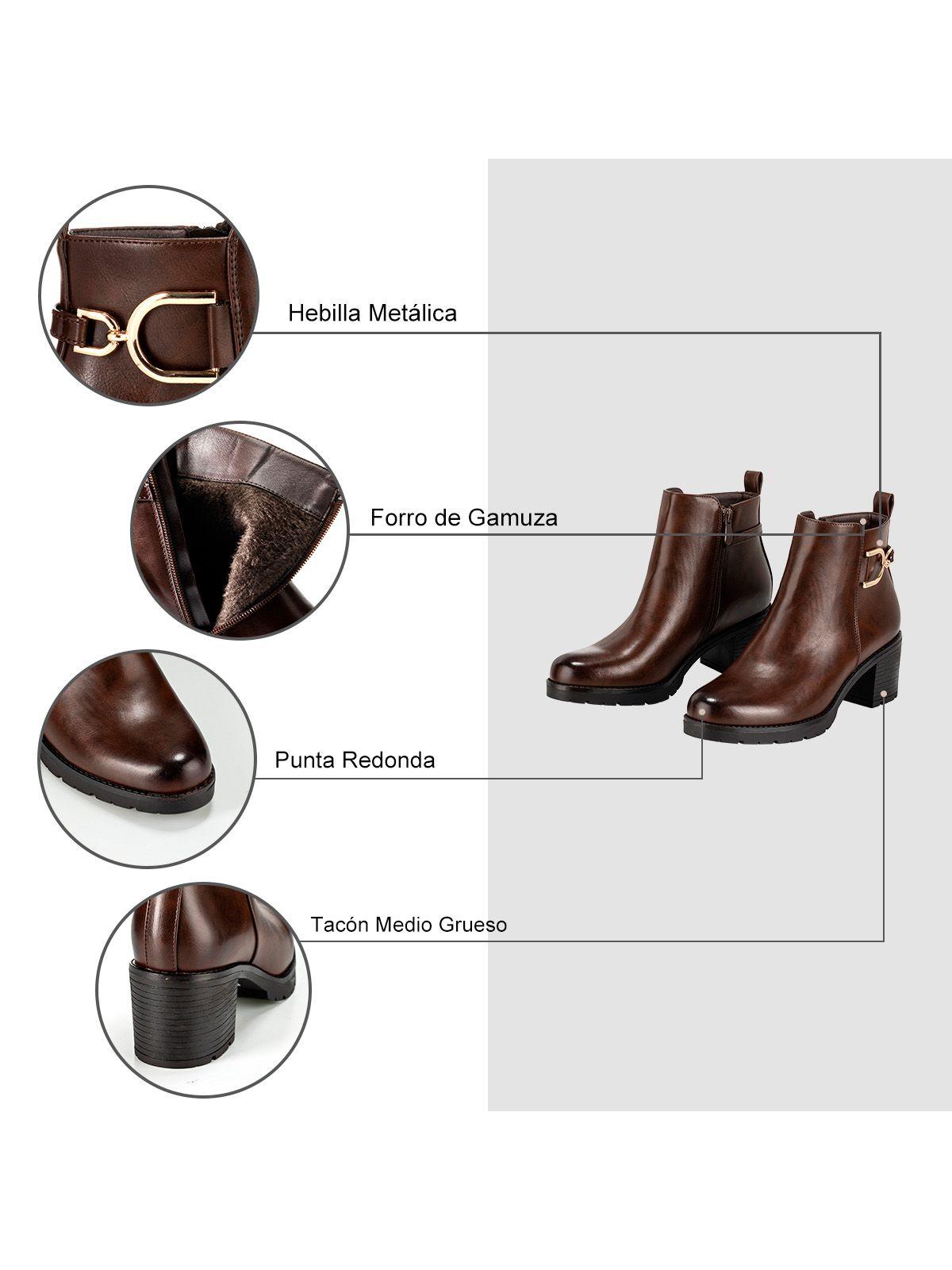 Botin Marron Casual Mujer Weide QBM05-6