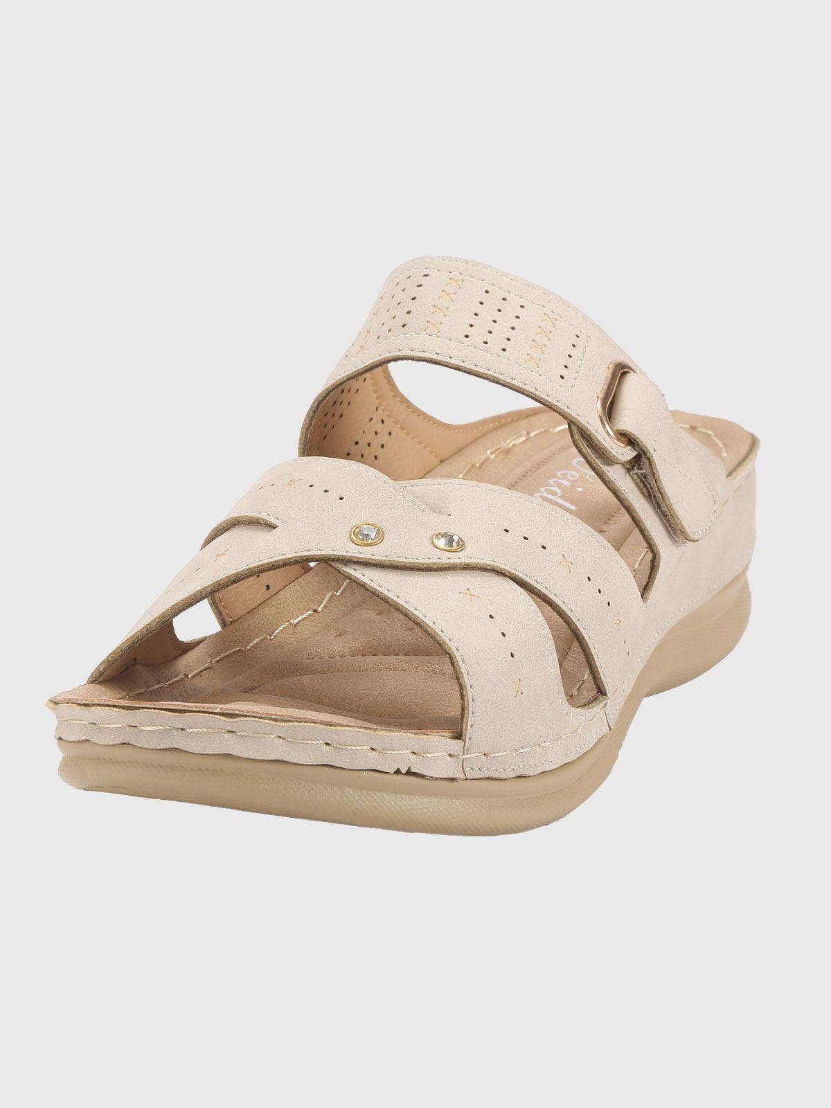 Sandalia Jolene Beige Weide-0