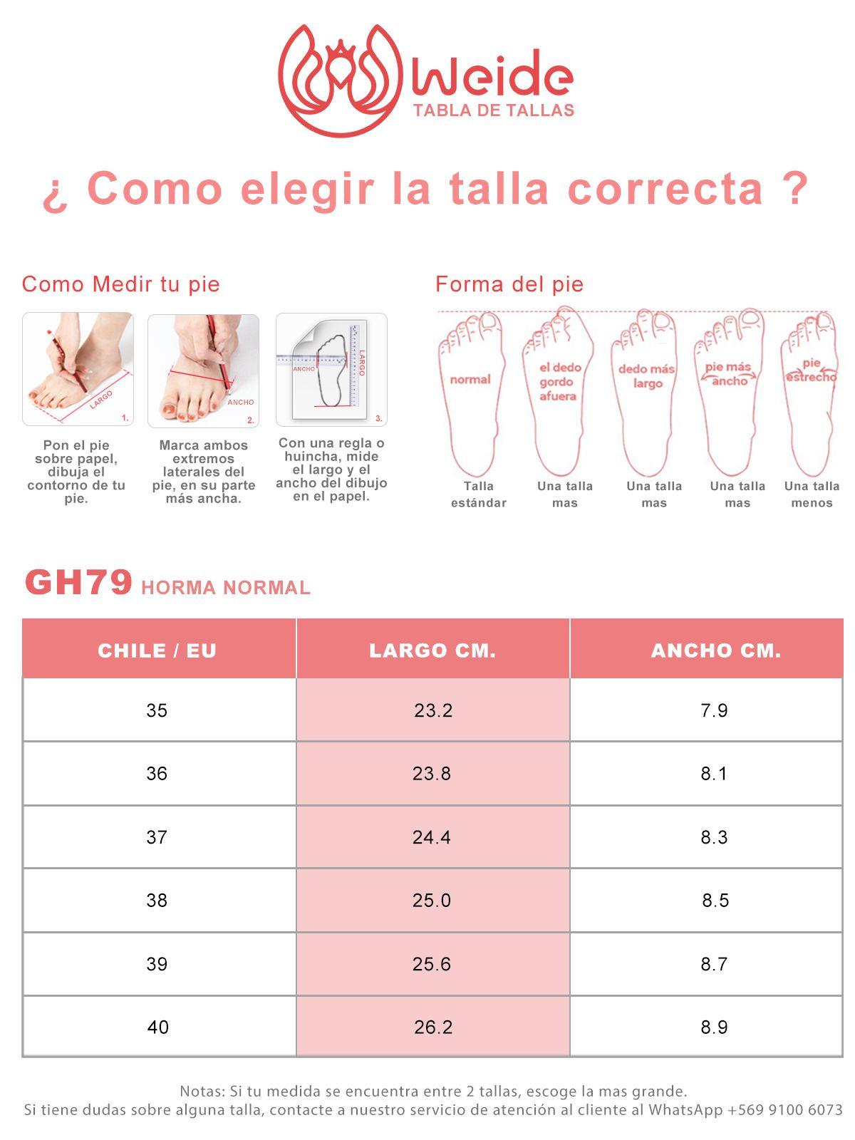 Sandalia Casual Taco Durazno Mujer Weide GH79-3