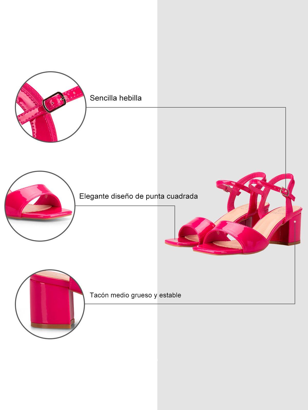 Sandalia Casual Taco Durazno Mujer Weide GH79-7