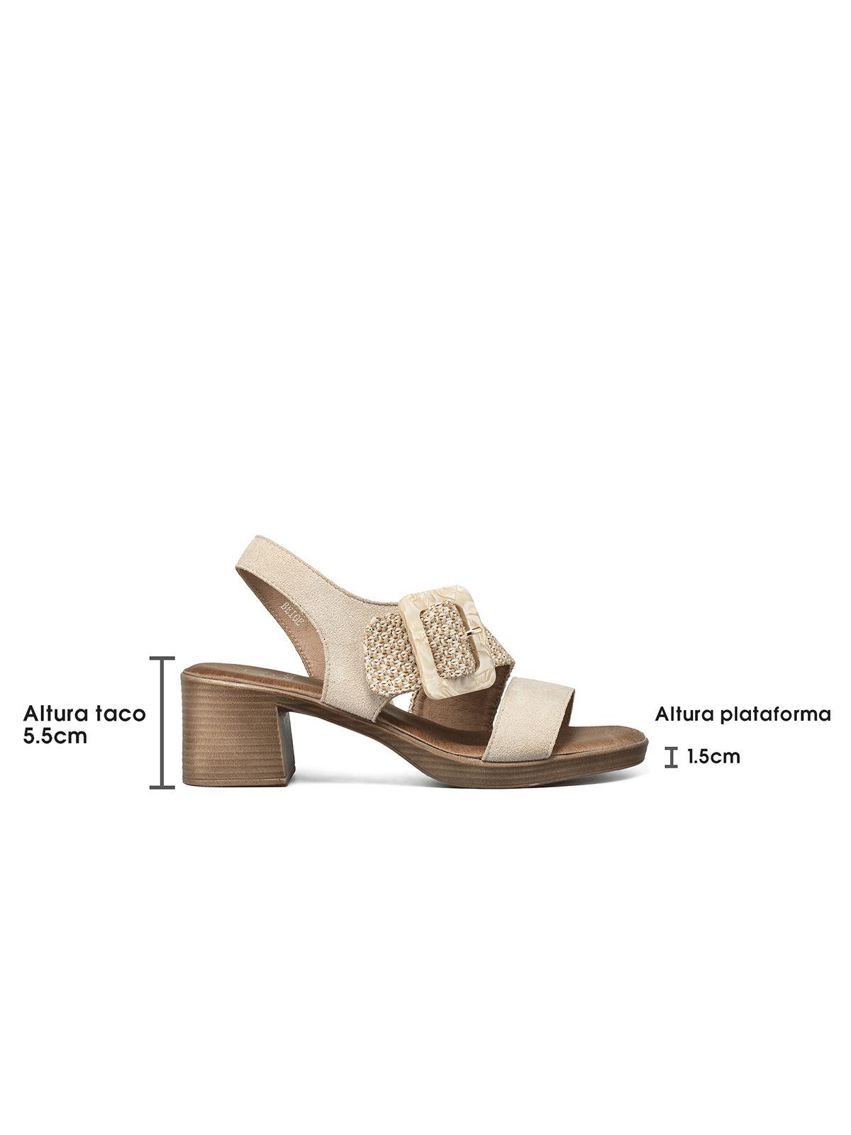 Sandalia Fiesta Tacon Vintage Mujer Weide JN705-3