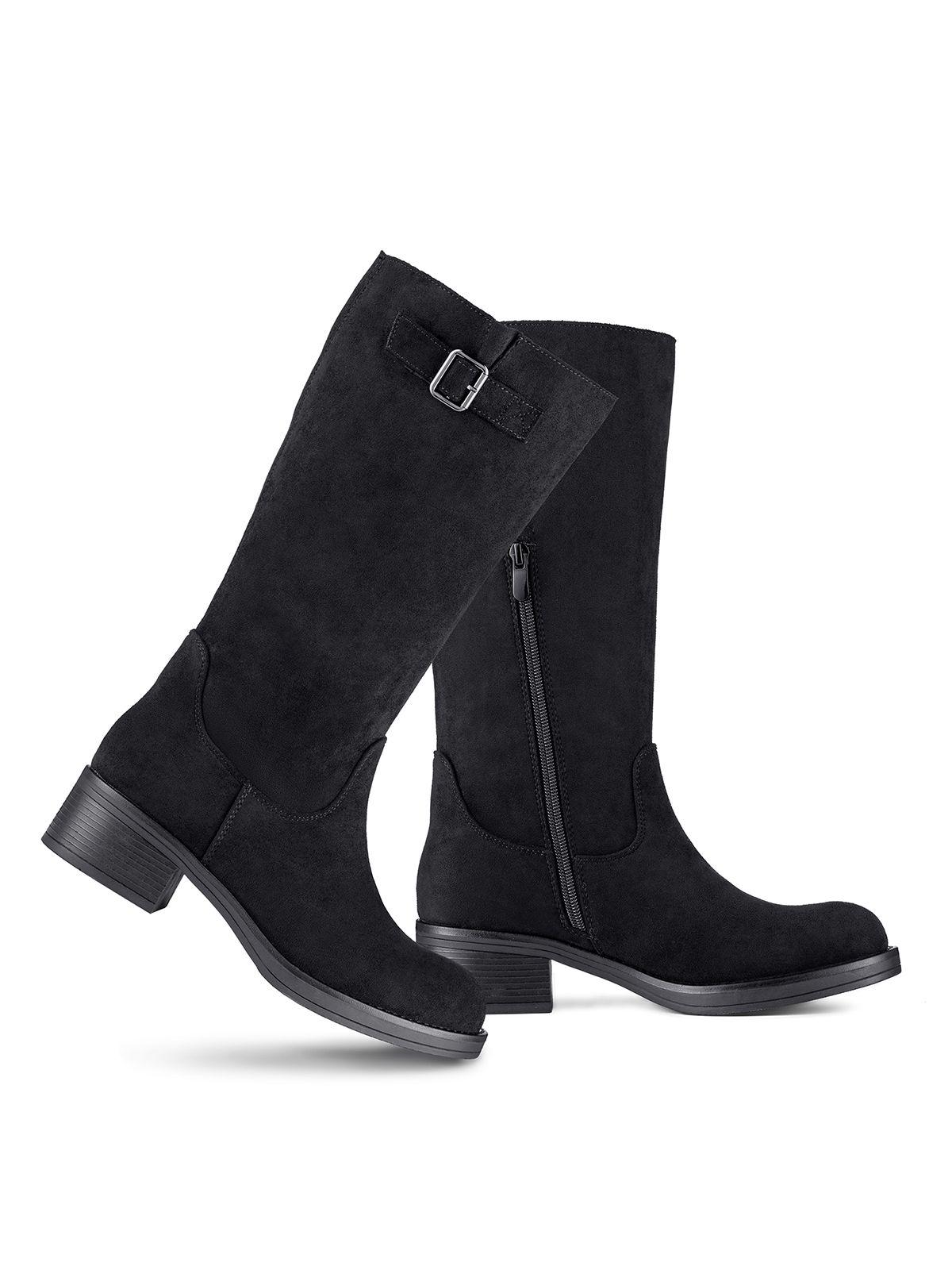 Bota Taco Mujer Casual PU Textil Weide CZY659-5