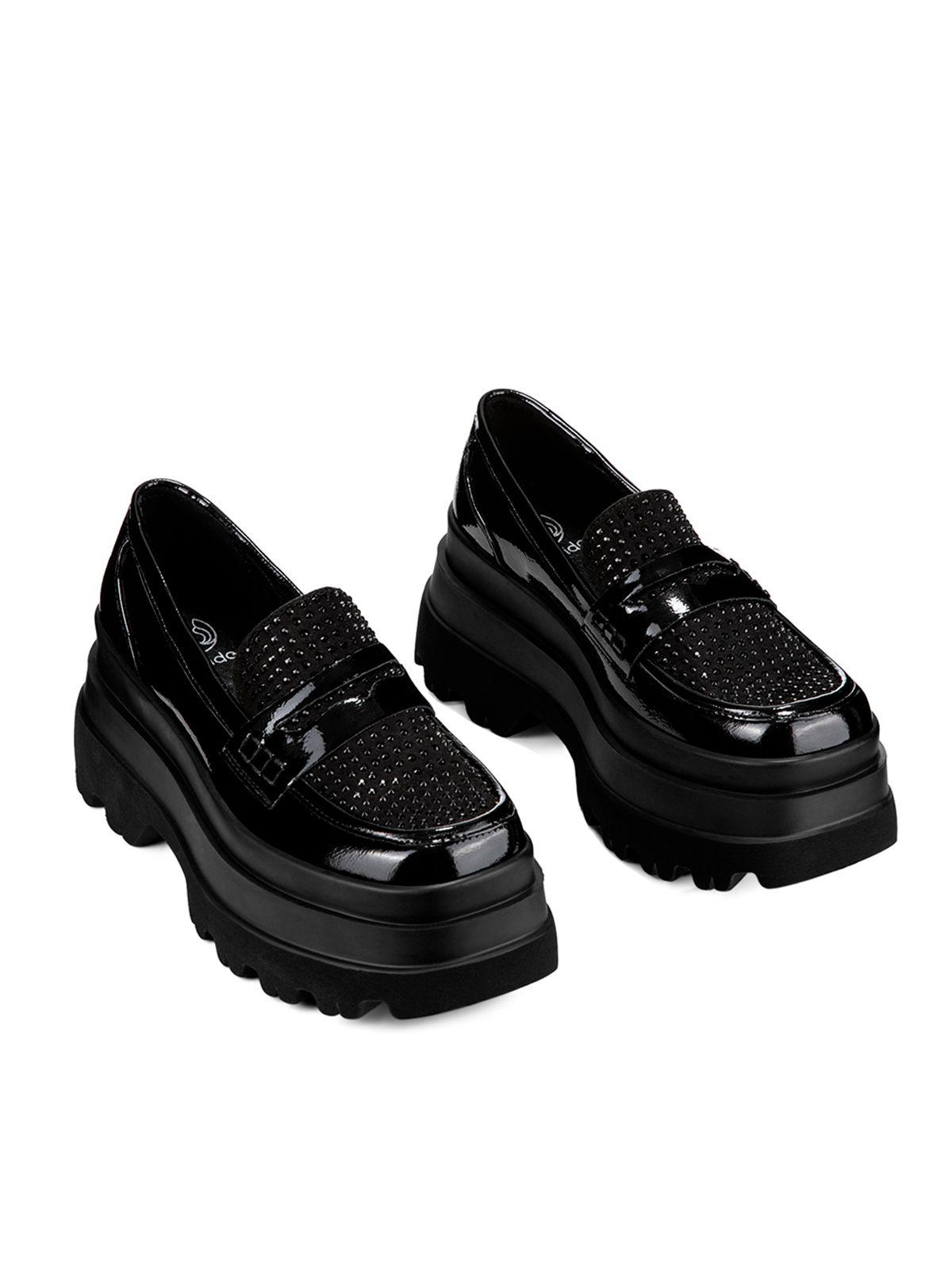 Mocasin Negro Casual Mujer Weide DH77-2