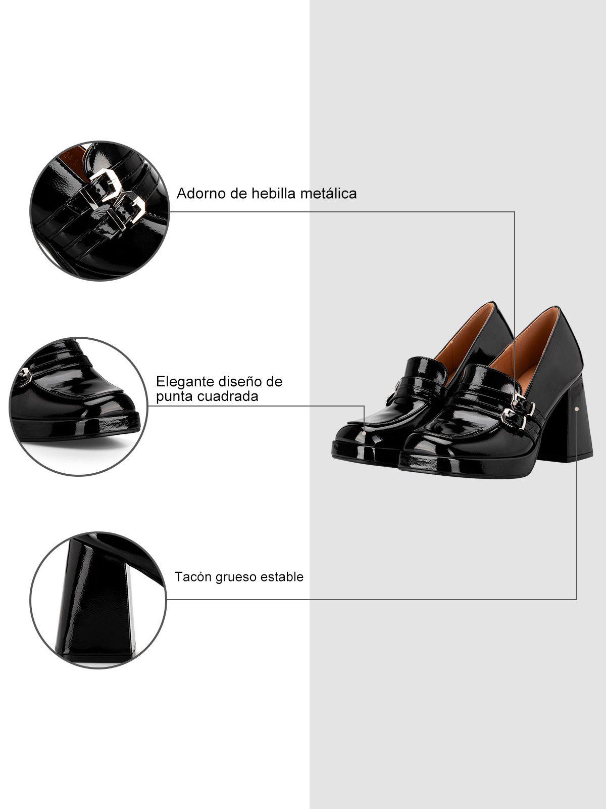 Mocasín Taco Negro Casual YOU202 Weide-4