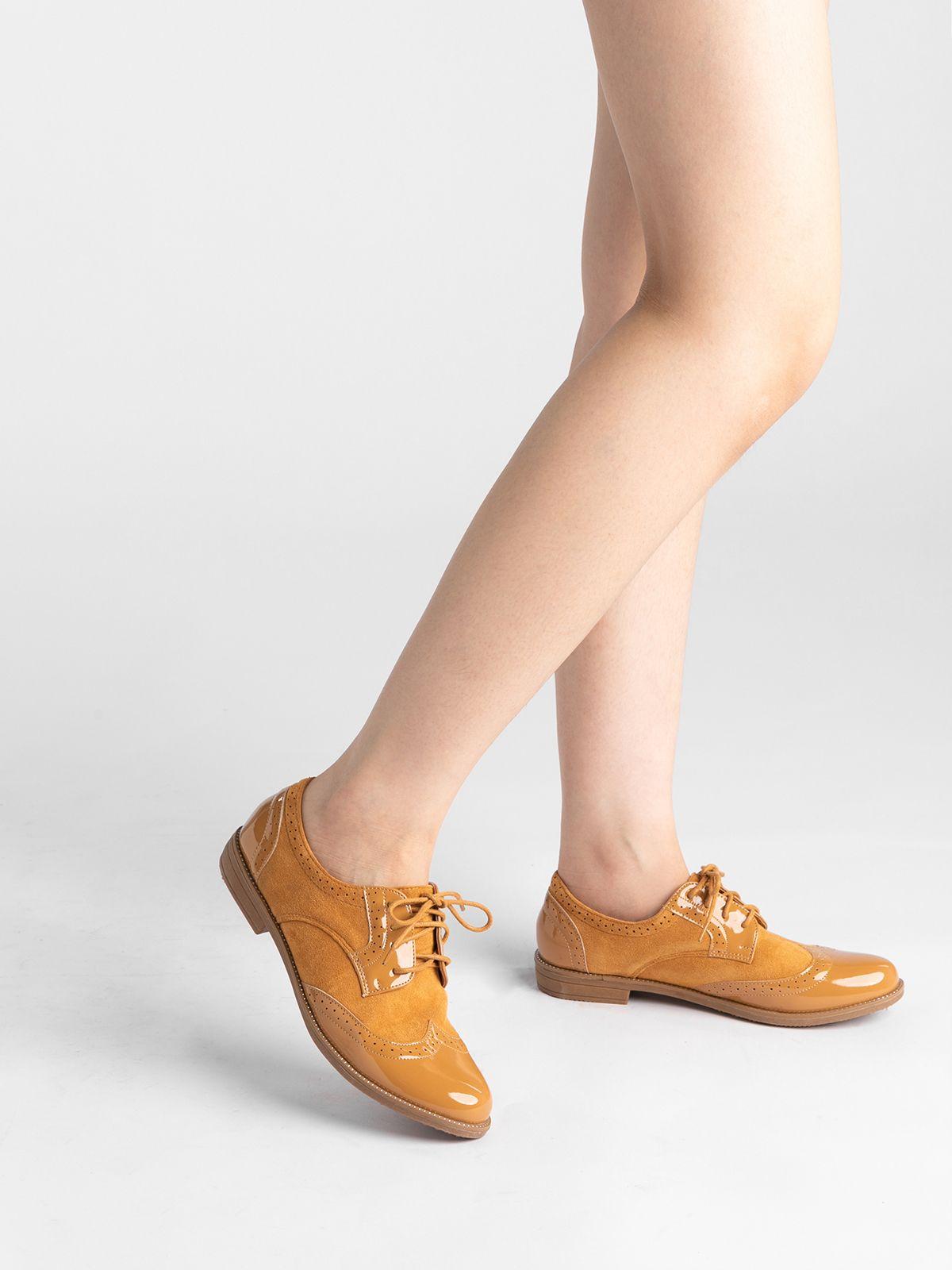 Mocasin Mujer Elvia Camel Weide-1