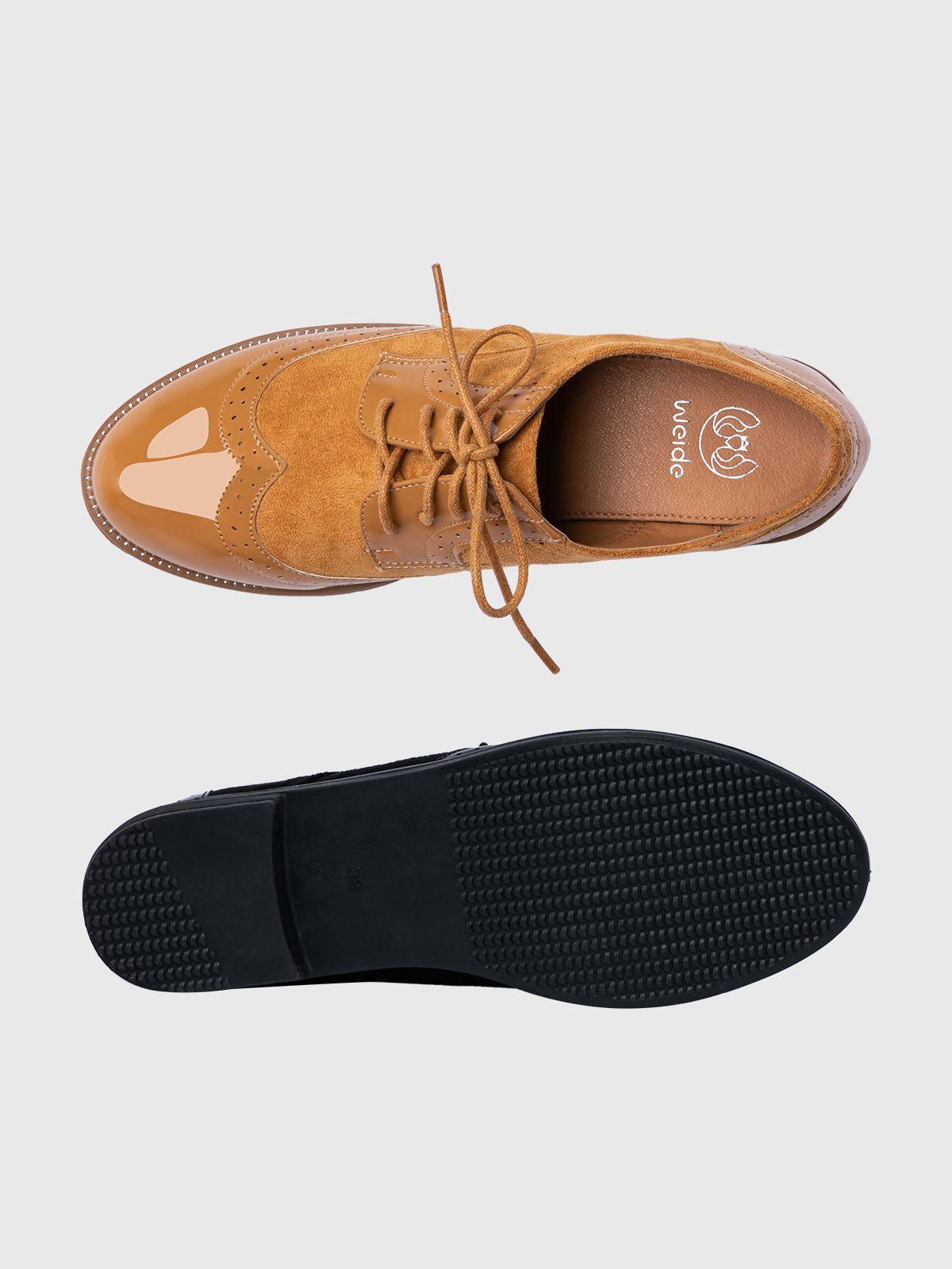 Mocasin Mujer Elvia Camel Weide-4