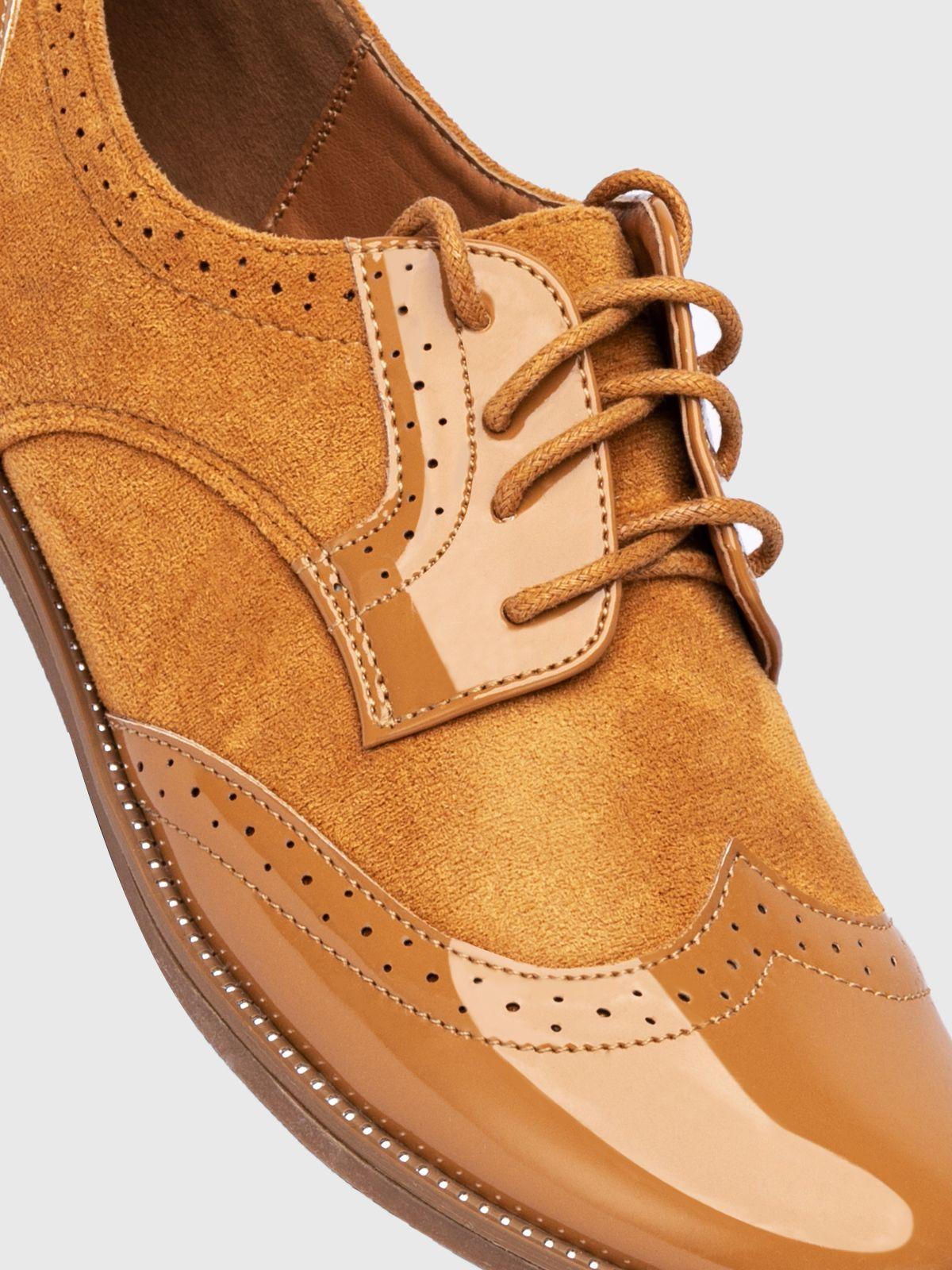 Mocasin Mujer Elvia Camel Weide-5