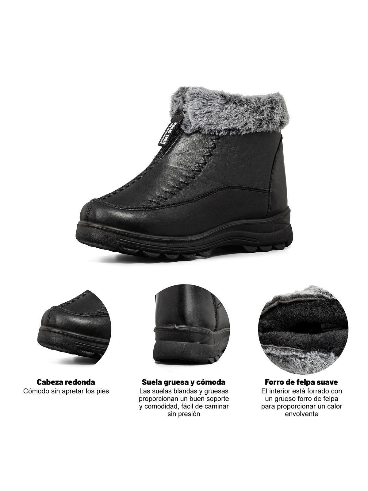 Botin Mujer Casusl De Nieve Térmico Eco Cuero Weide TFA305-6