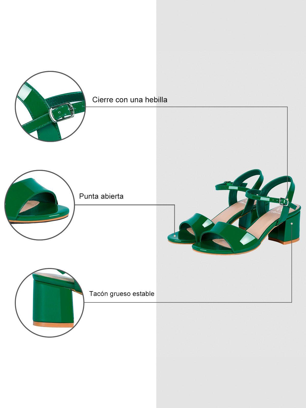 Sandalia Casual Taco Verde Mujer Weide GH64-6
