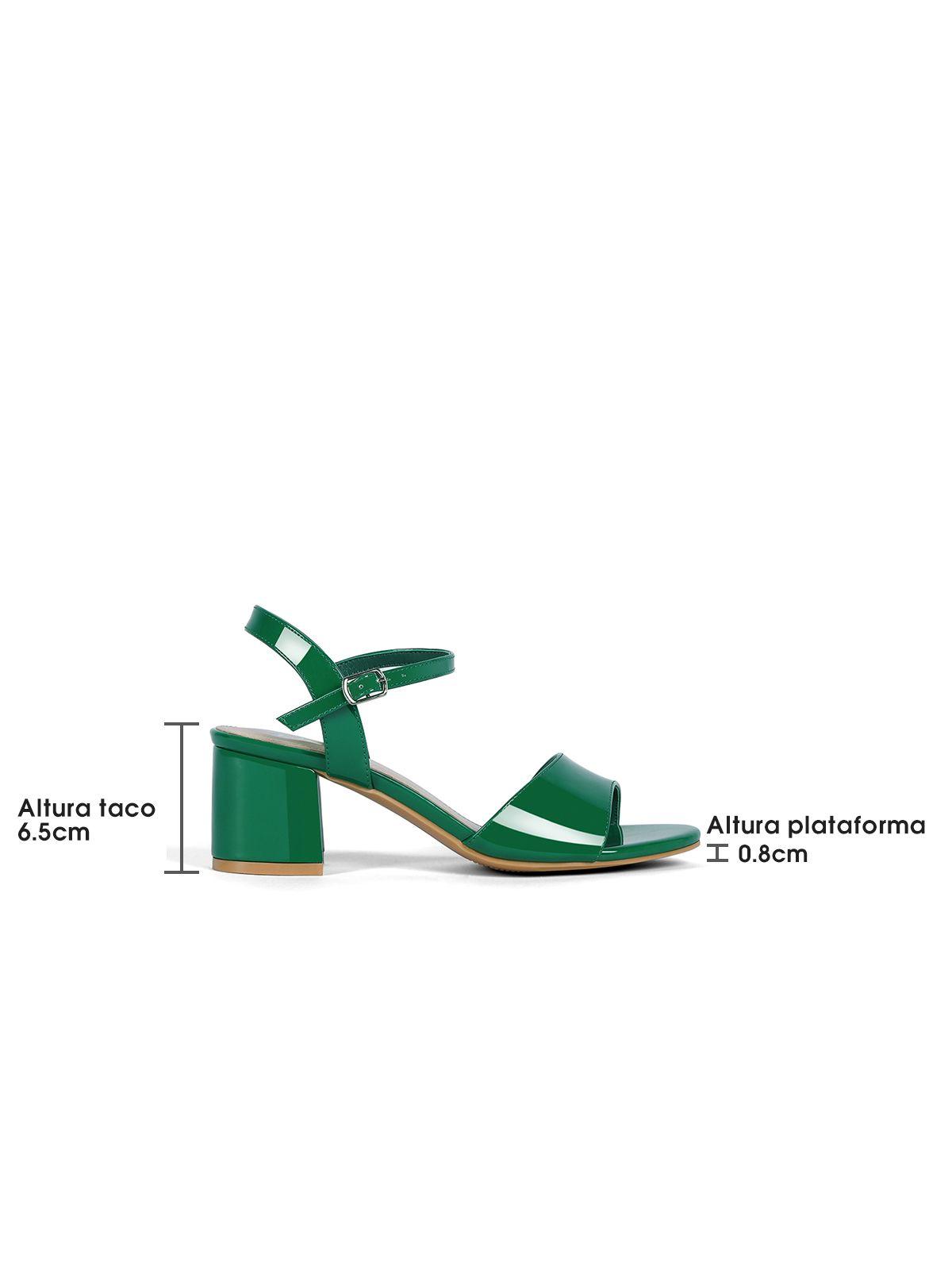 Sandalia Casual Taco Verde Mujer Weide GH64-5