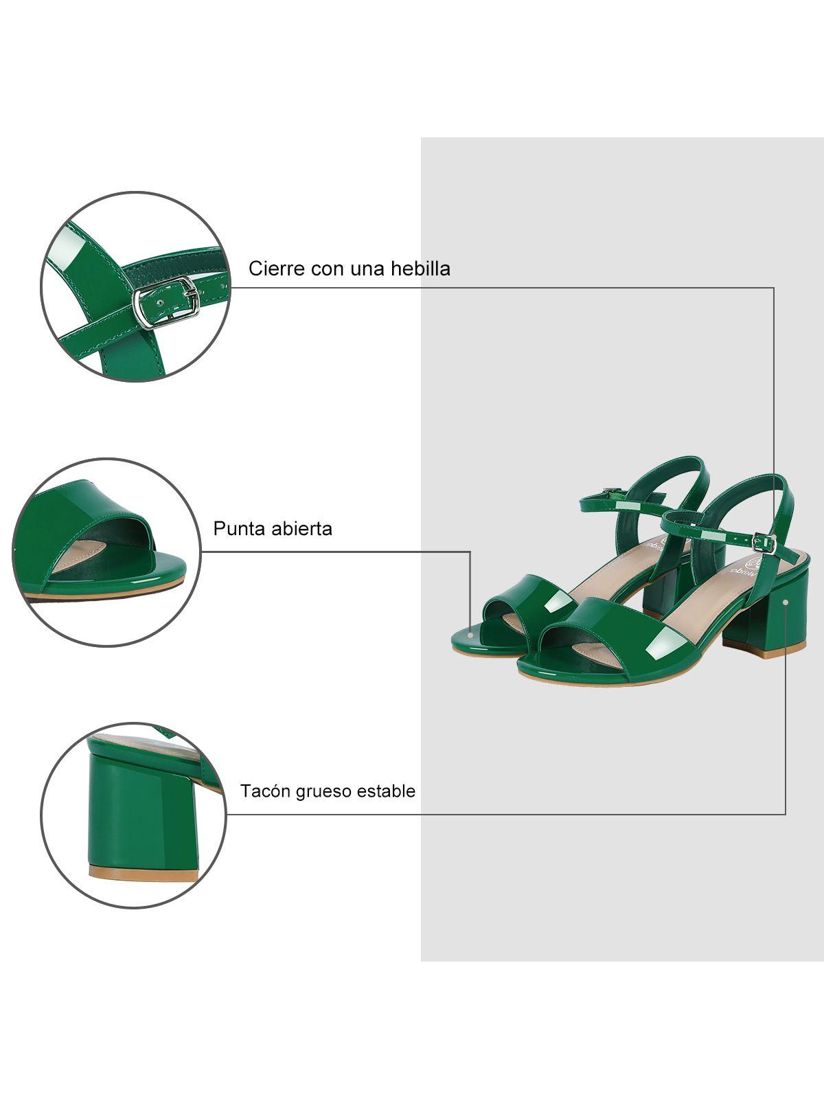 Sandalia Casual Taco Verde Mujer Weide GH64-7