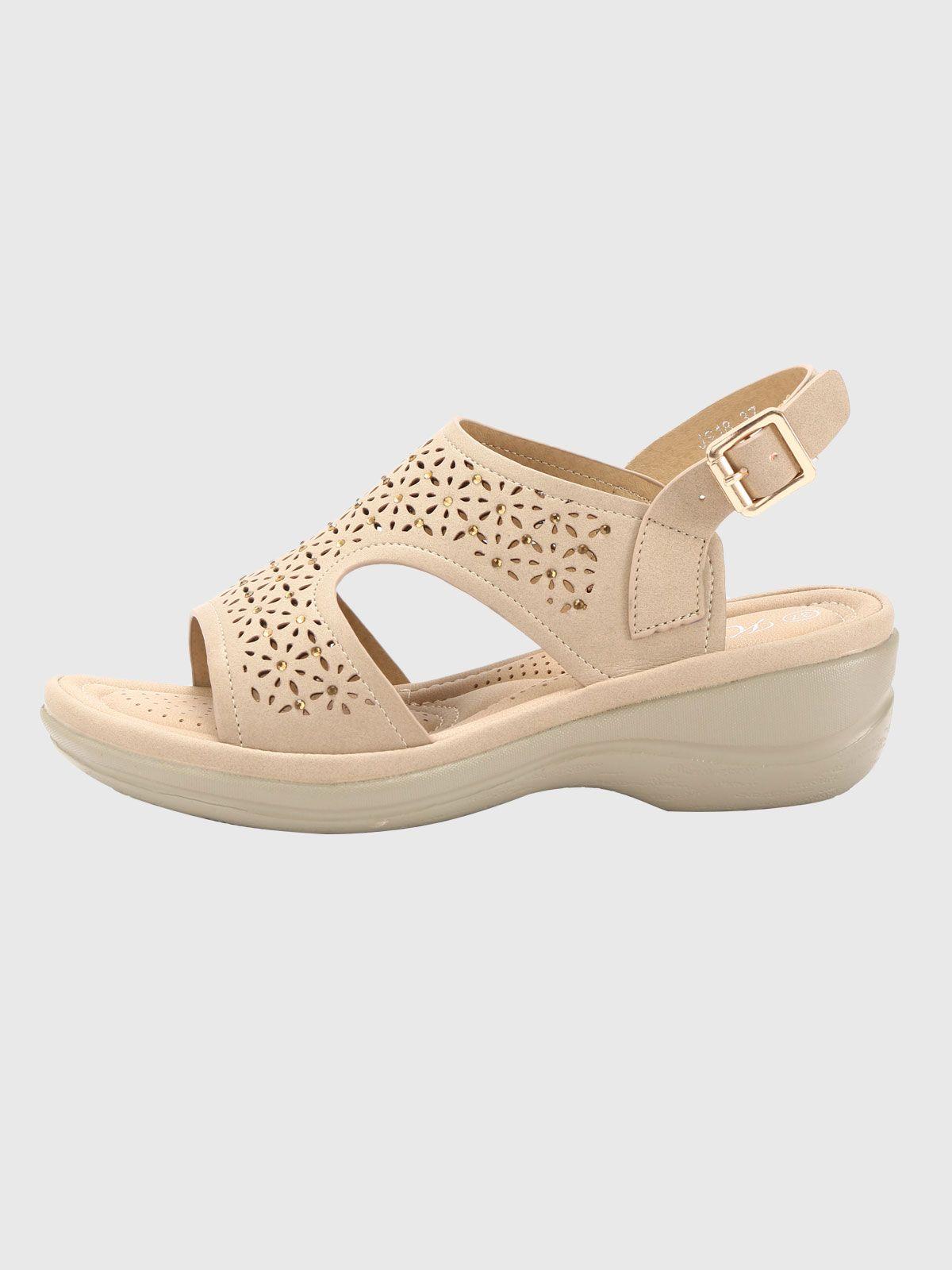 Sandalia Faye Beige Weide-1