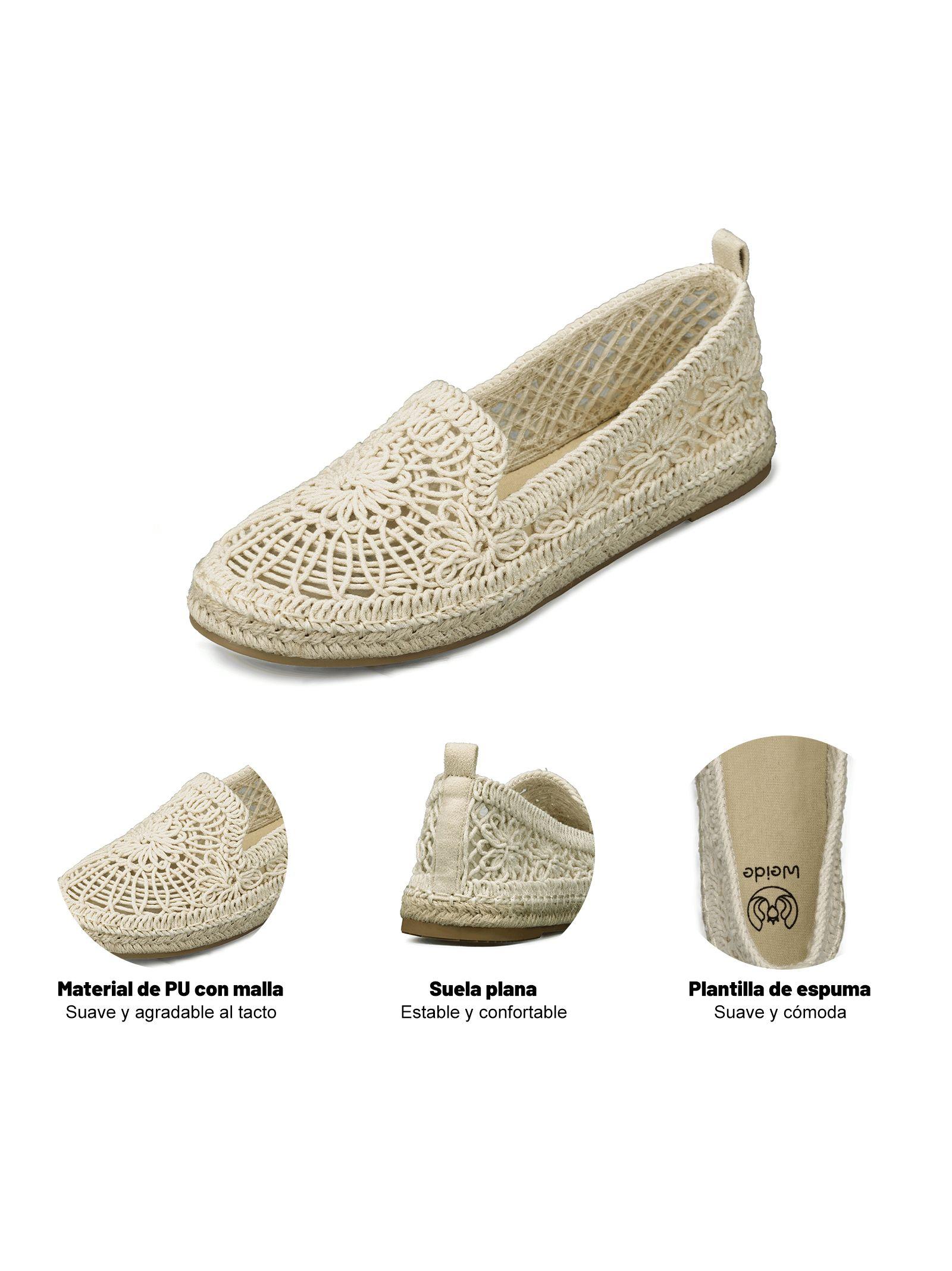 Alpargata Casual plana Transpirable Mujer Weide Qiu389-7