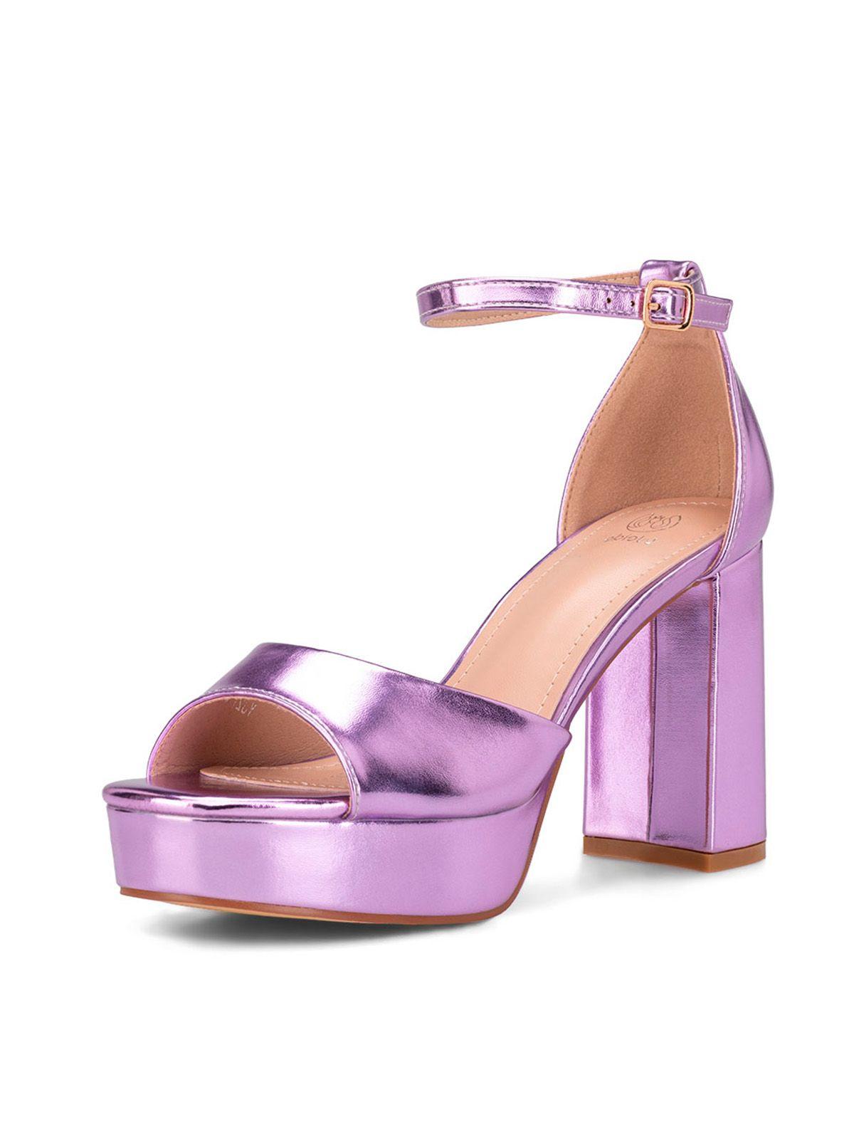 Sandalia Plataforma Morado Fiesta YJ27 Weide-0