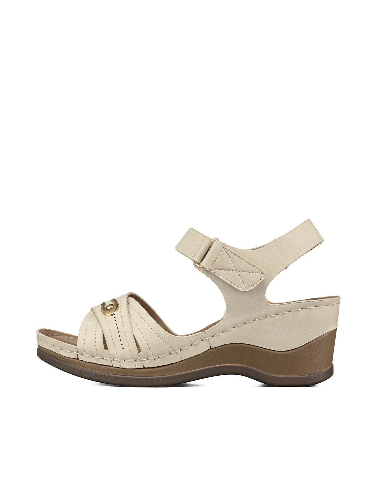 Sandalia Casual Con velcro Taco Cuña Mujer Weide JS75-3