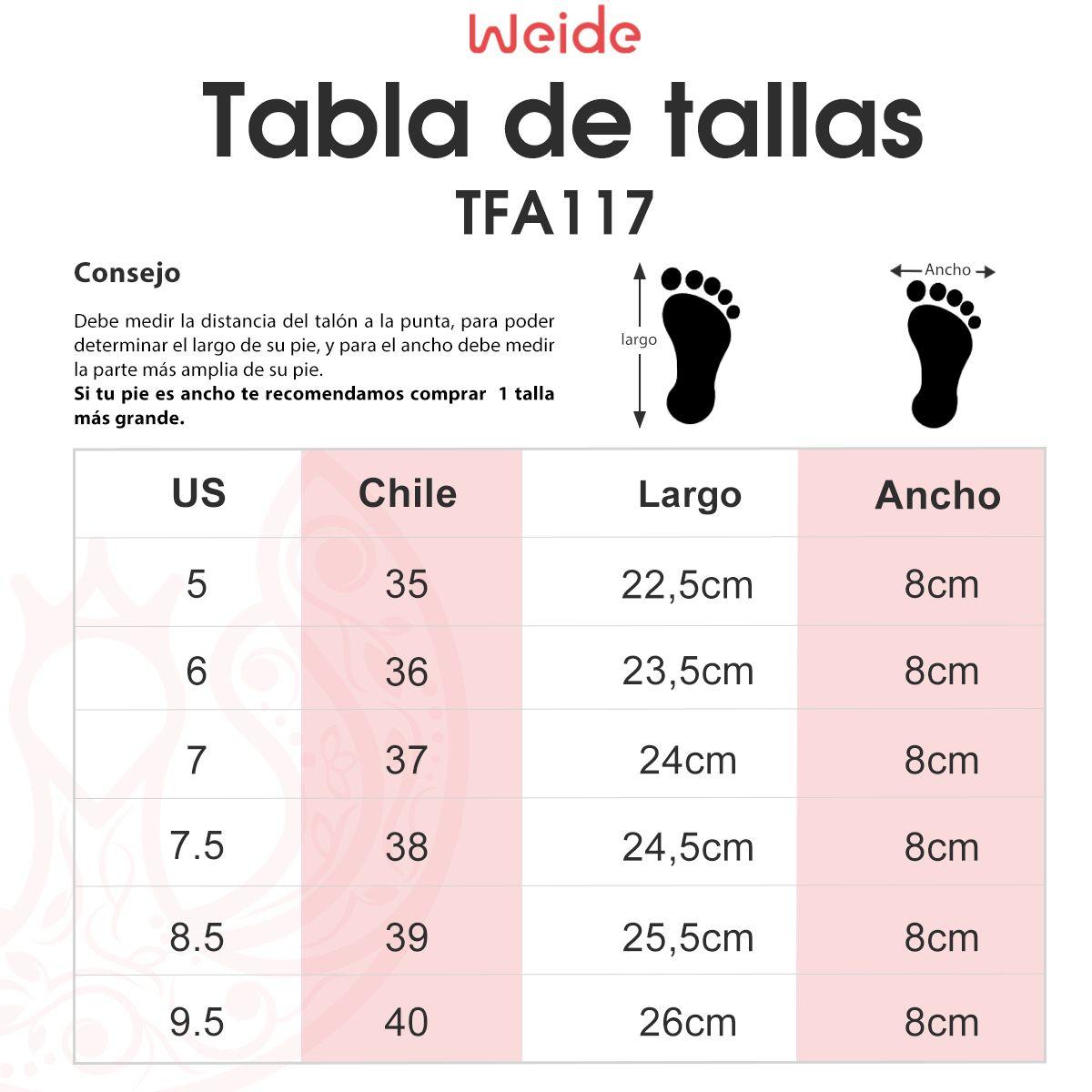 Sandalia Yaray Rojo Weide-3