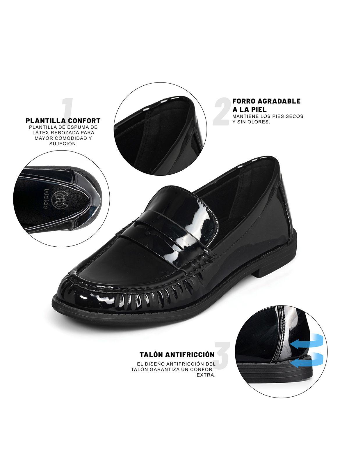 Mocasin Casual Mujer Charol Vintage Formal Weide YOU502-7