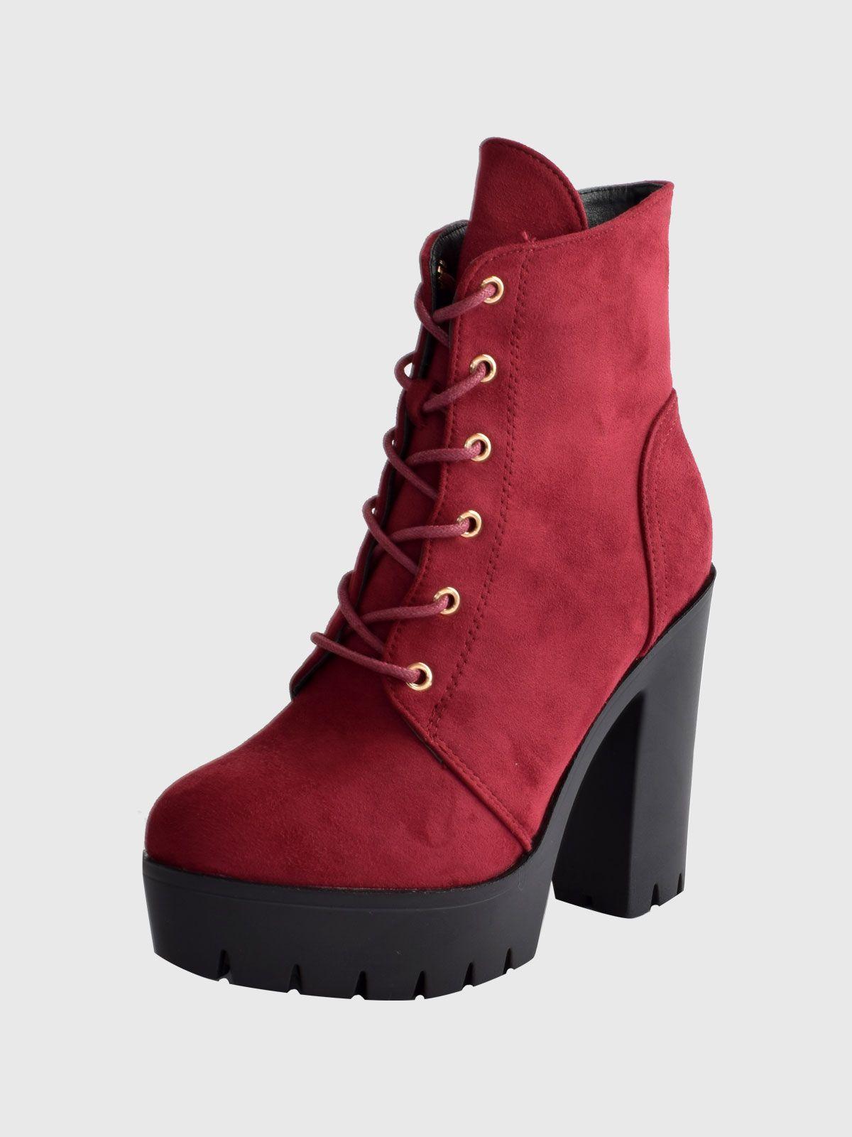 Botin Itzayana Rojo Weide-0