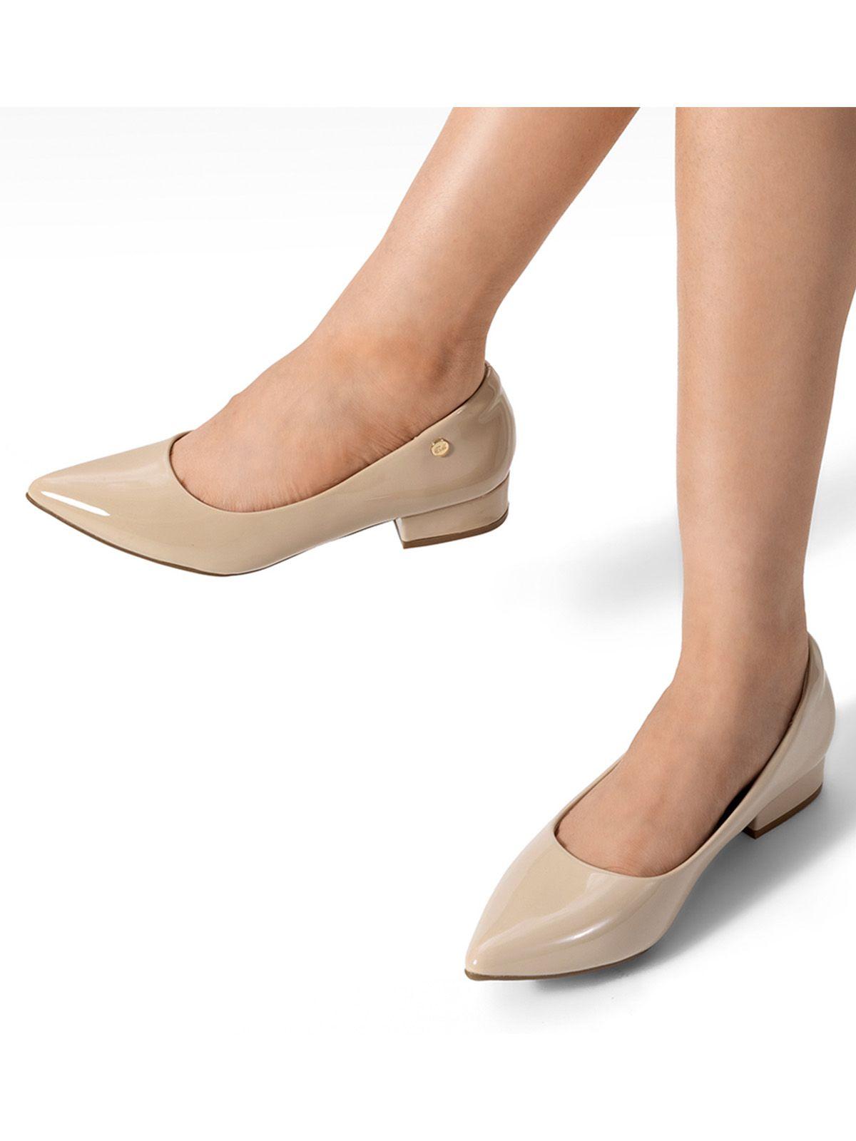 Zapato de Taco Puntiagudo Charol Mujer Weide TFA319-1