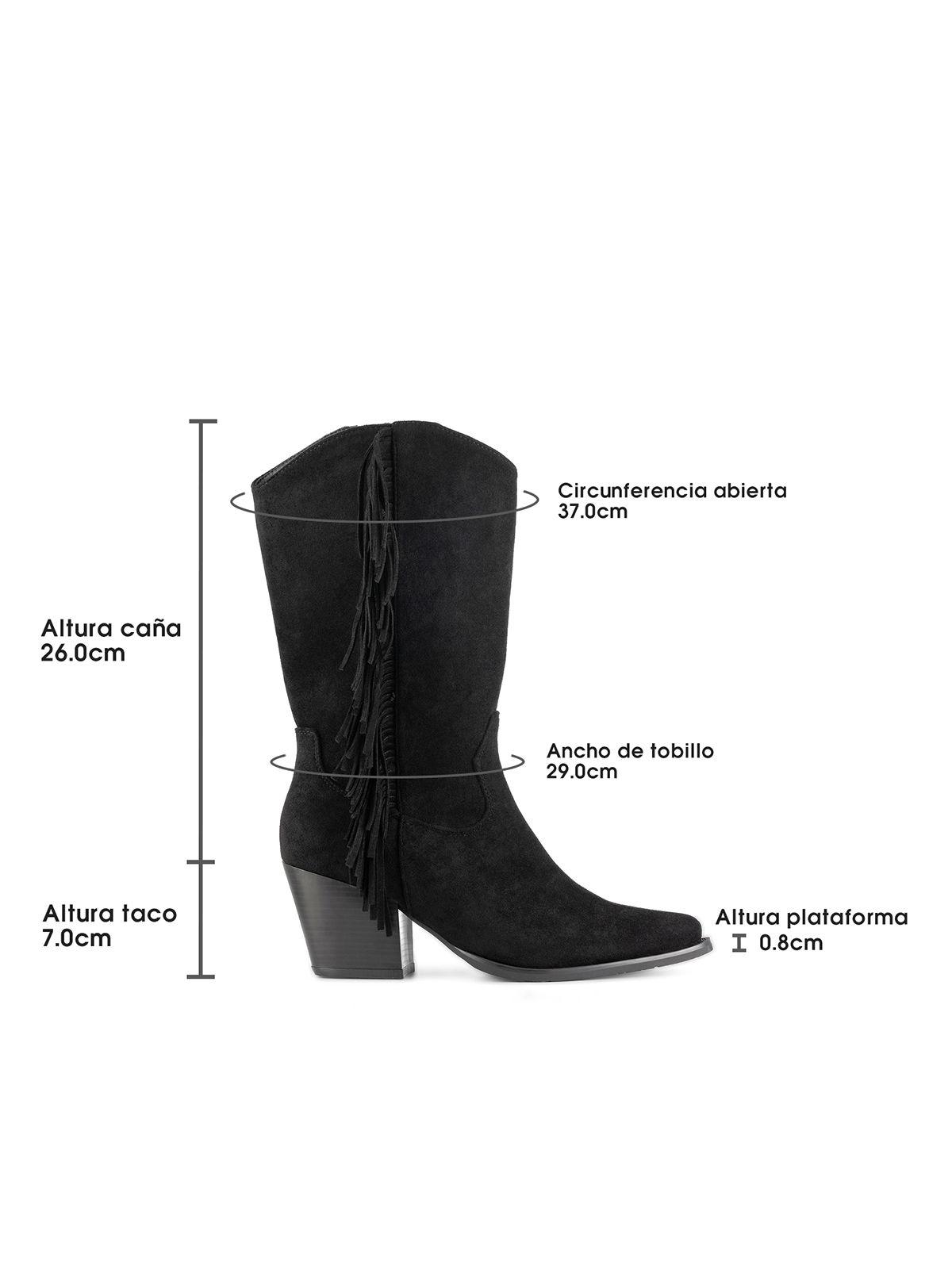 Bota Taco Mujer Outdoor PU Textil Weide HX535-5