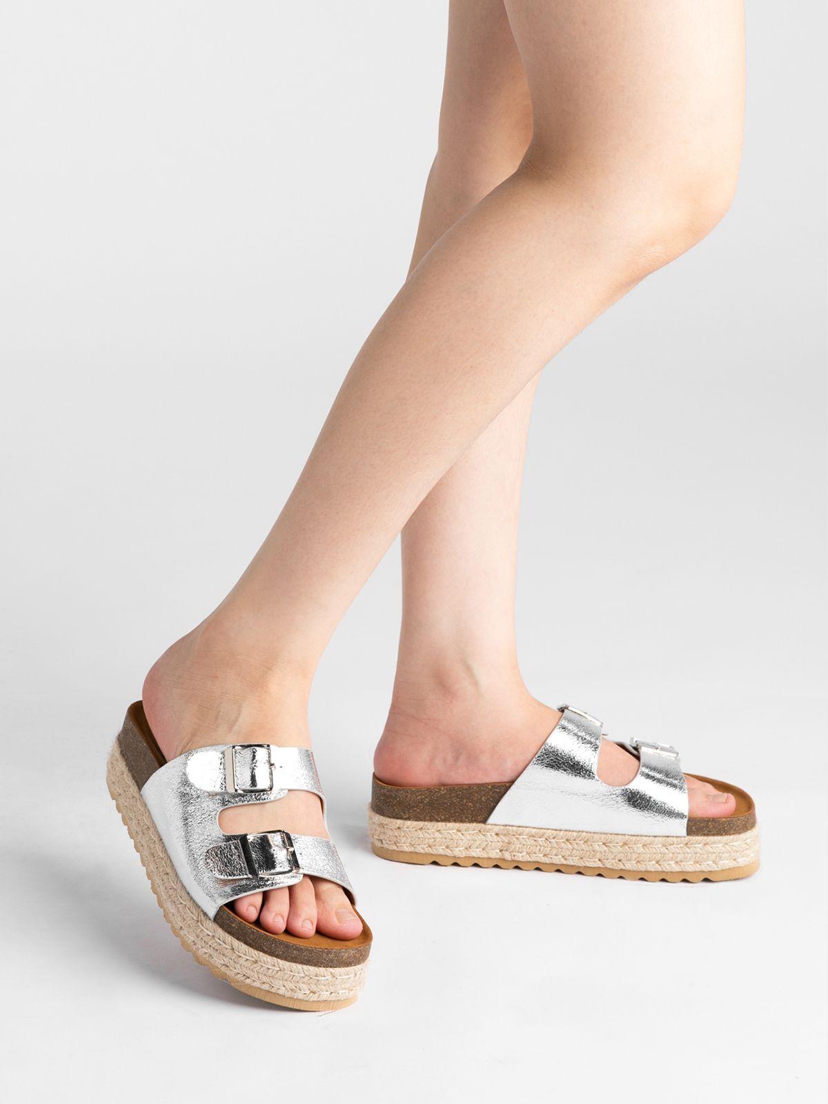 Sandalia Mujer Mariel Plateado Weide-1