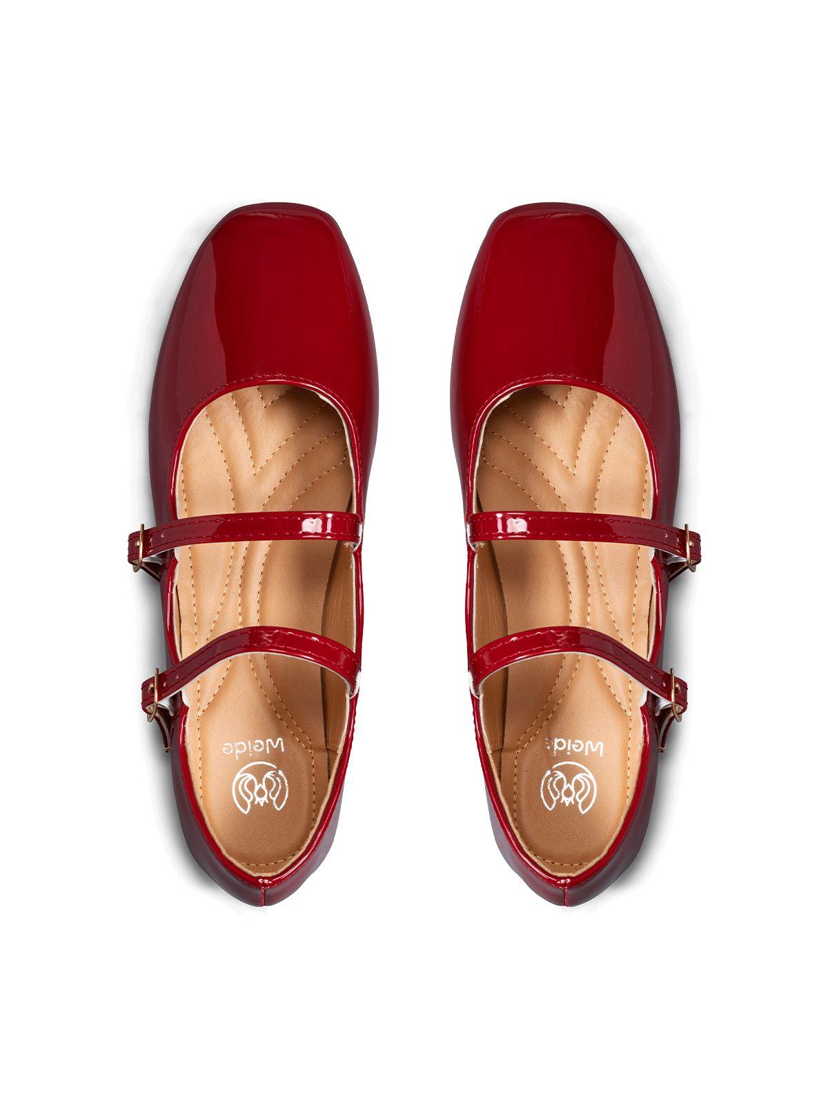 Ballerina Casual Mujer Moda Charol Plano Weide YOU503-5