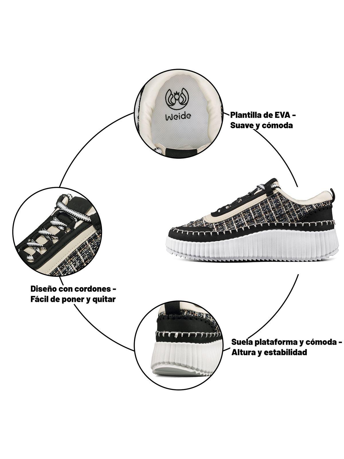 Zapatilla Casual Urbana Vintage Deportiva Mujer Weide SL58-8