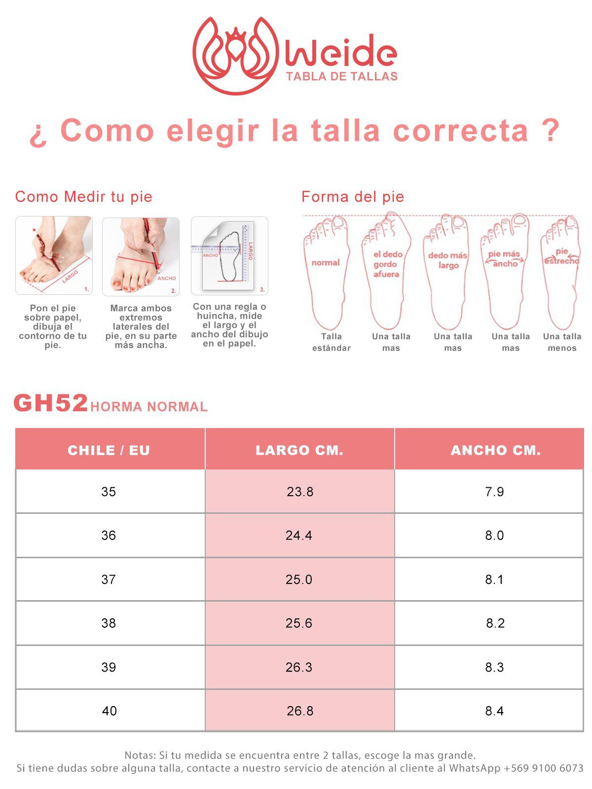 Zapatos Taco Negro Oficina Weide GH52-3