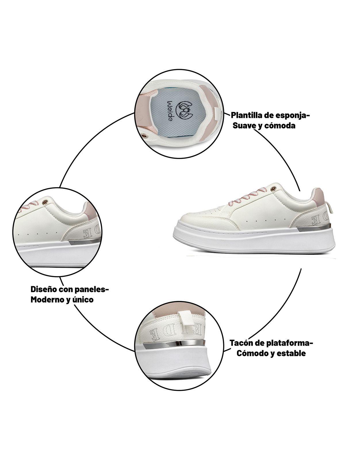 Zapatilla Urbana Casual Plataforma Mujer Weide SS02-8