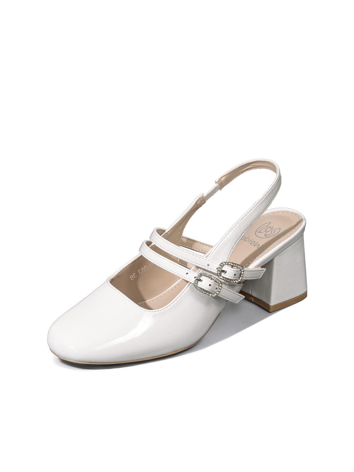 Zapato Taco Talón Descubierto Elegante Mujer Weide YL053-0