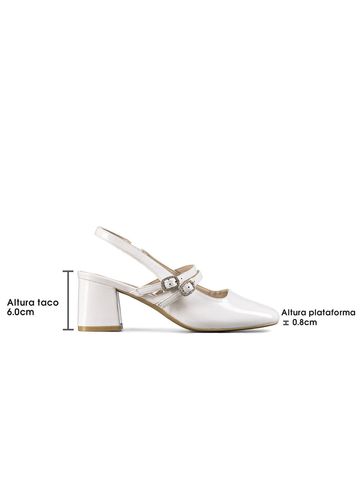 Zapato Taco Talón Descubierto Elegante Mujer Weide YL053-4