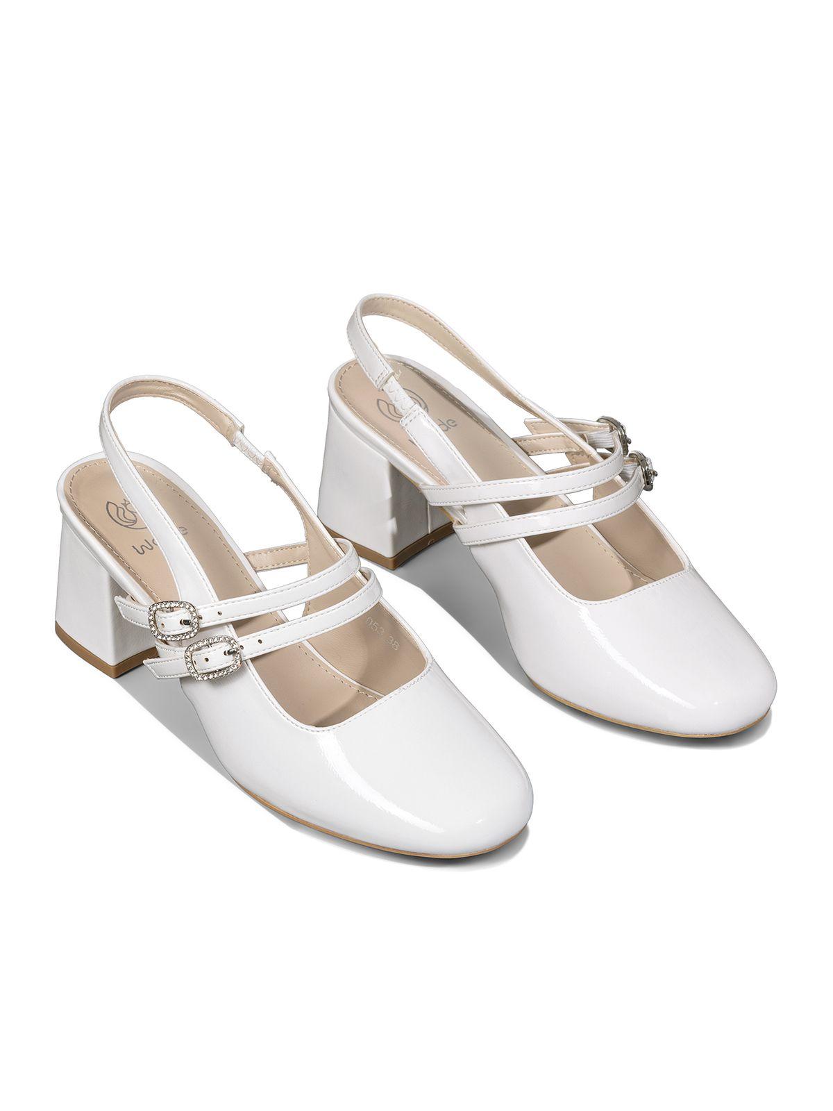 Zapato Taco Talón Descubierto Elegante Mujer Weide YL053-8