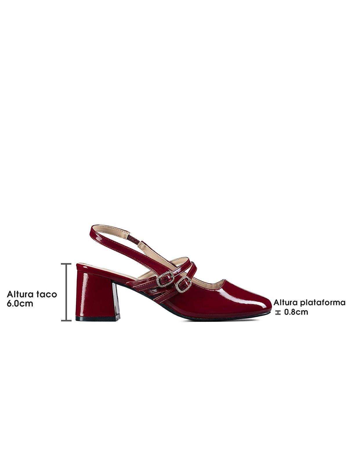 Zapato Taco Talón Descubierto Elegante Mujer Weide YL053-4
