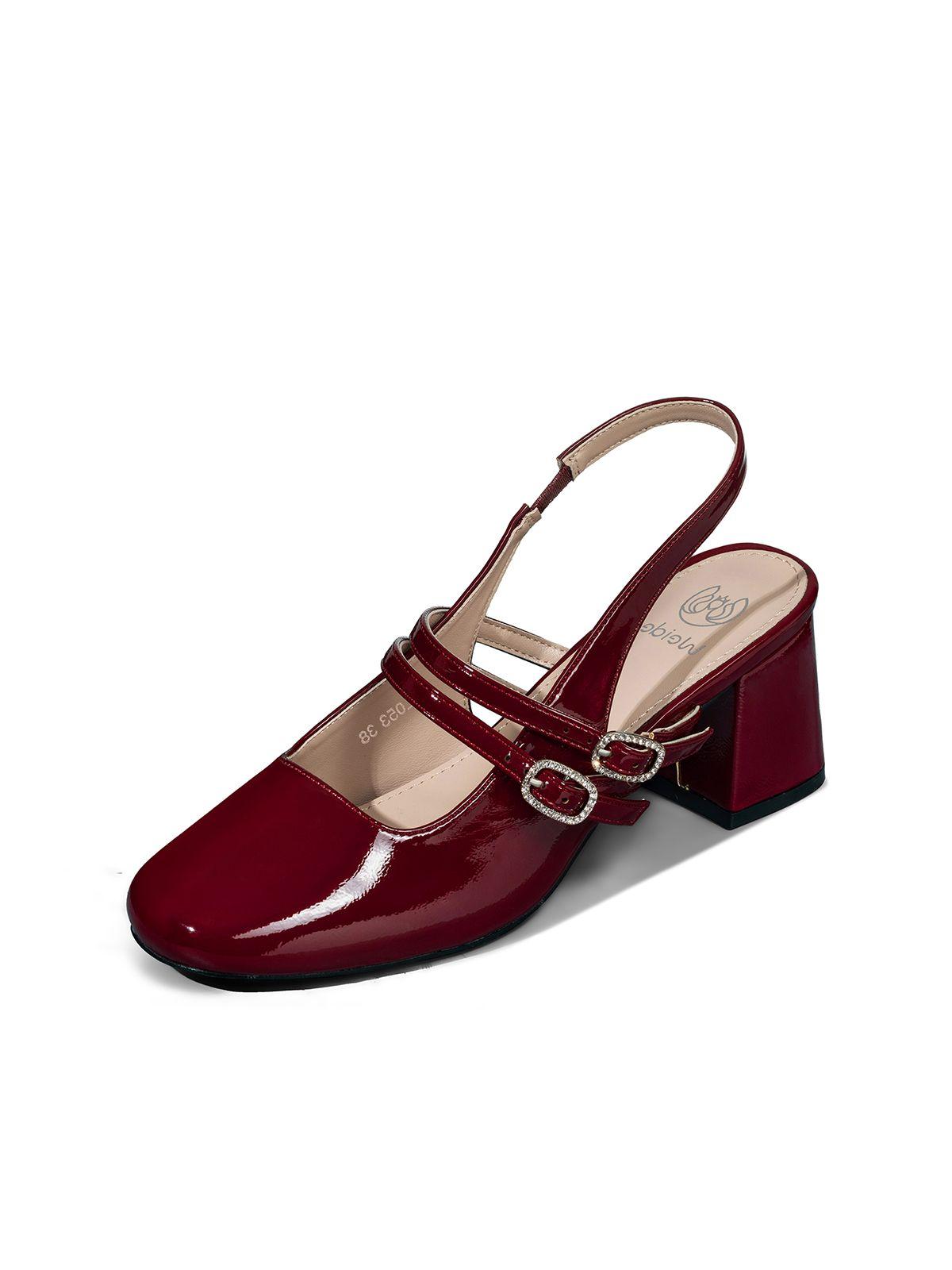 Zapato Taco Talón Descubierto Elegante Mujer Weide YL053-0