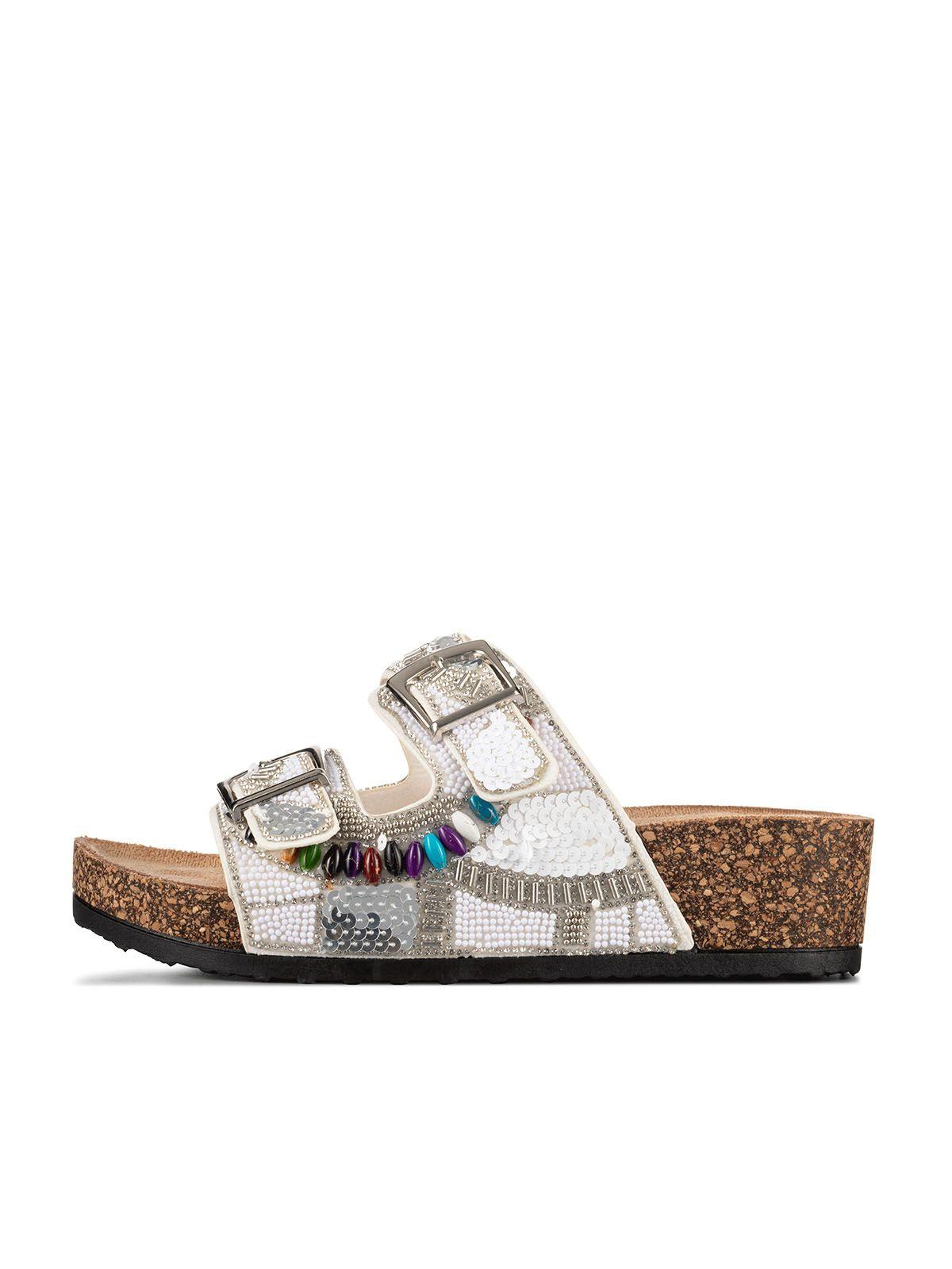 Sandalias Chalas Mujer Vintage Confort Pedrería Weide GH136-1