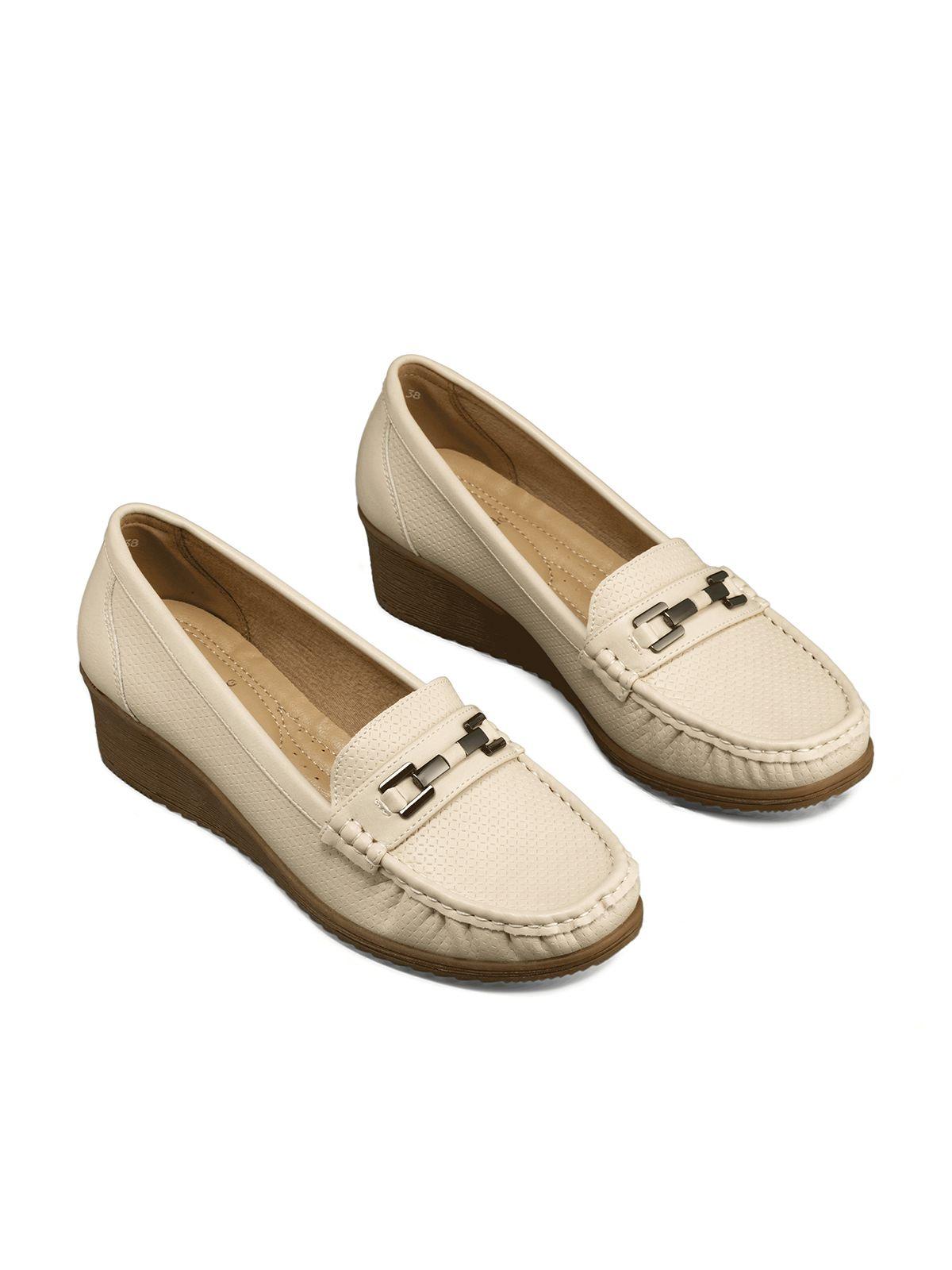 Mocasin Tacon Cuña Clásico Cómodo Casual Mujer Weide JS80-2