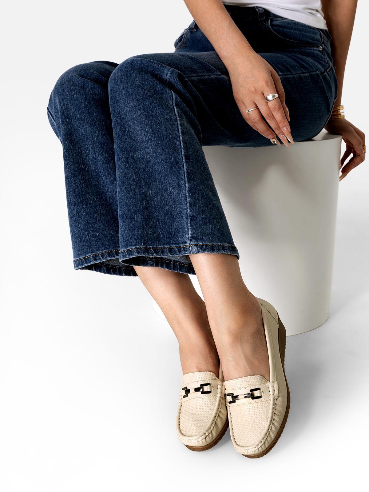 Mocasin Tacon Cuña Clásico Cómodo Casual Mujer Weide JS80-2