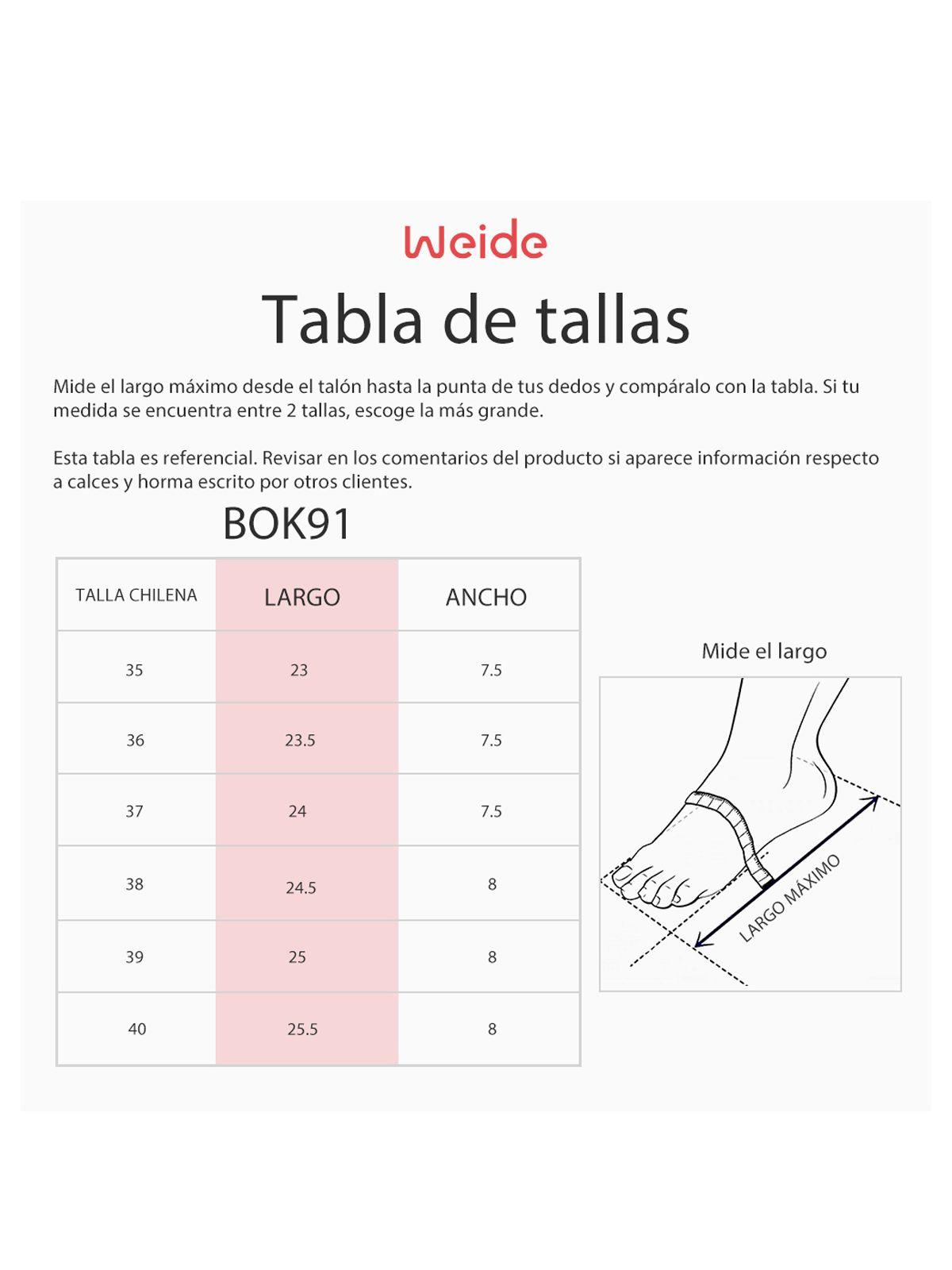 Zapatilla  Mujer Encarnación Rojo Weide-3