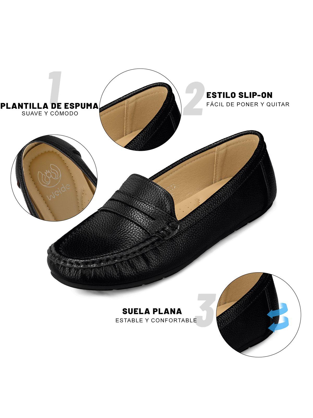 Mocasin Plano Confort Mujer Weide QIU381-8