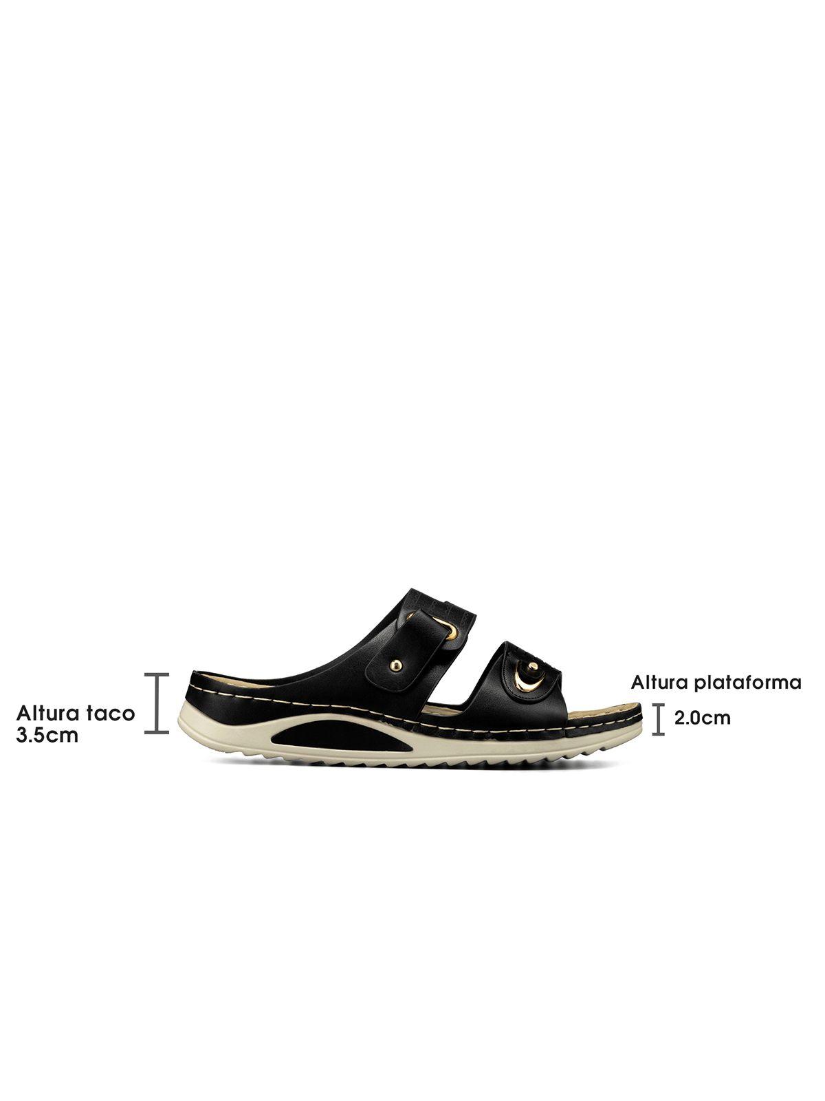 Sandalia Estilo Chala Taco Cuña Casual Mujer Weide Jn722-7