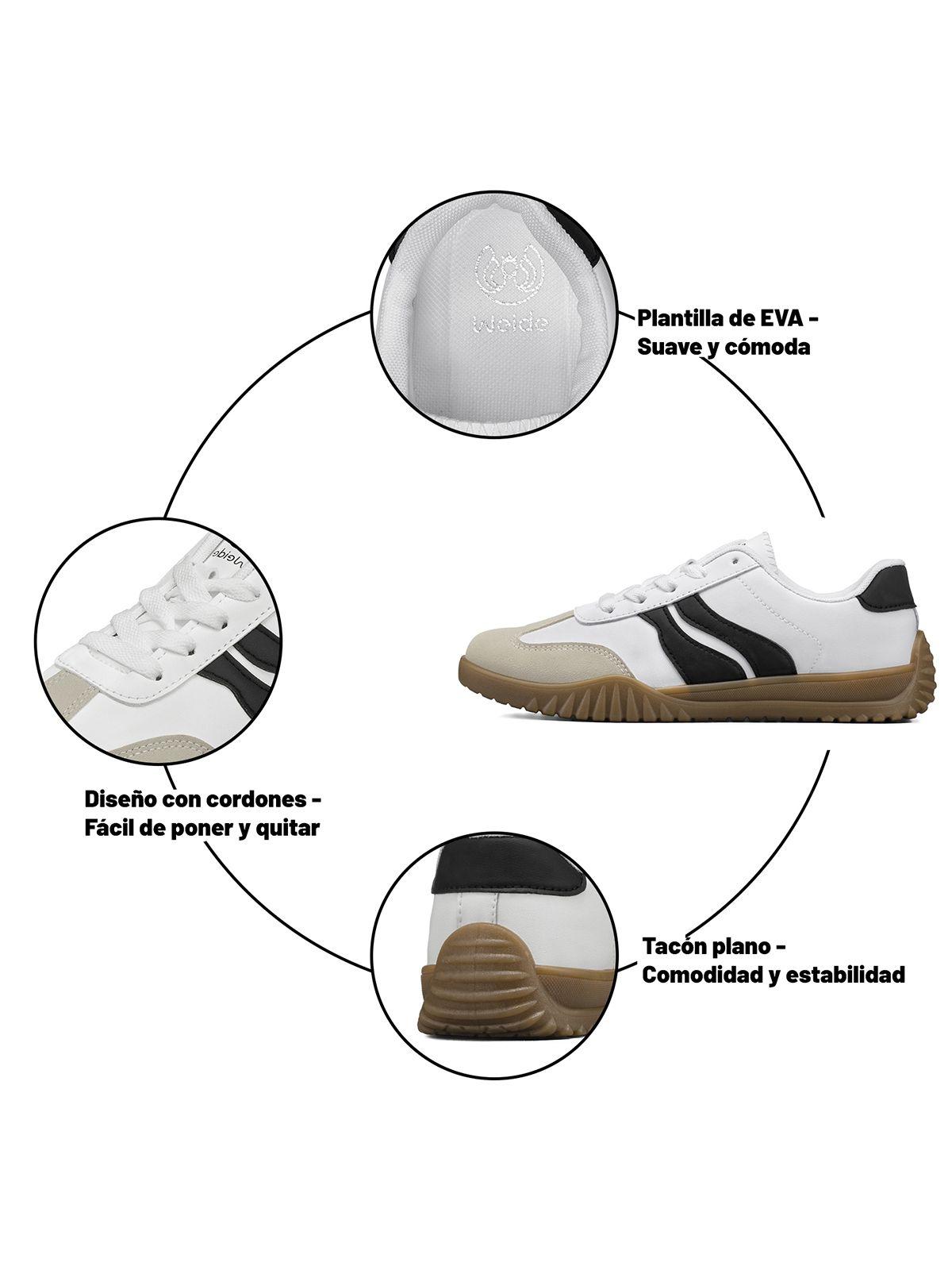 Zapatilla Casual Urbana Vintage Deportiva Mujer Weide SL56-9