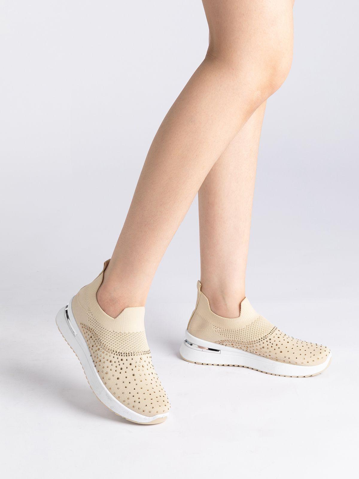 Zapatilla  Mujer Erika Beige Weide-1