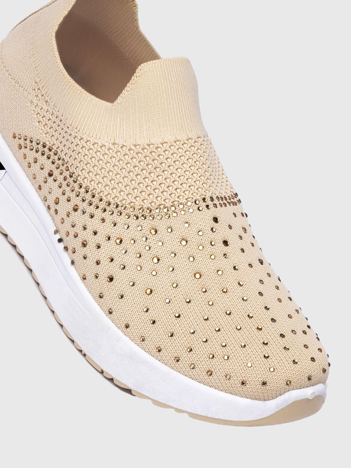 Zapatilla  Mujer Erika Beige Weide-4