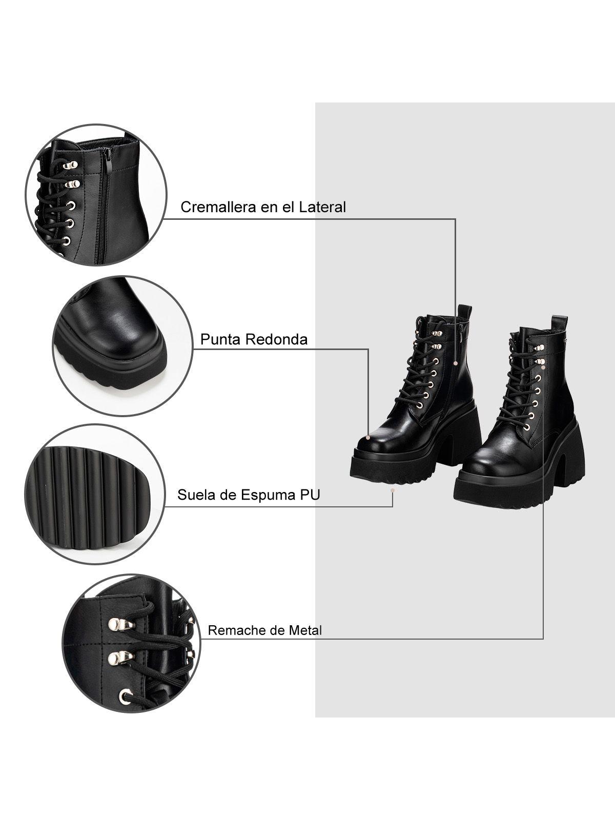 Botin Negro Casual Mujer Weide DH72-6
