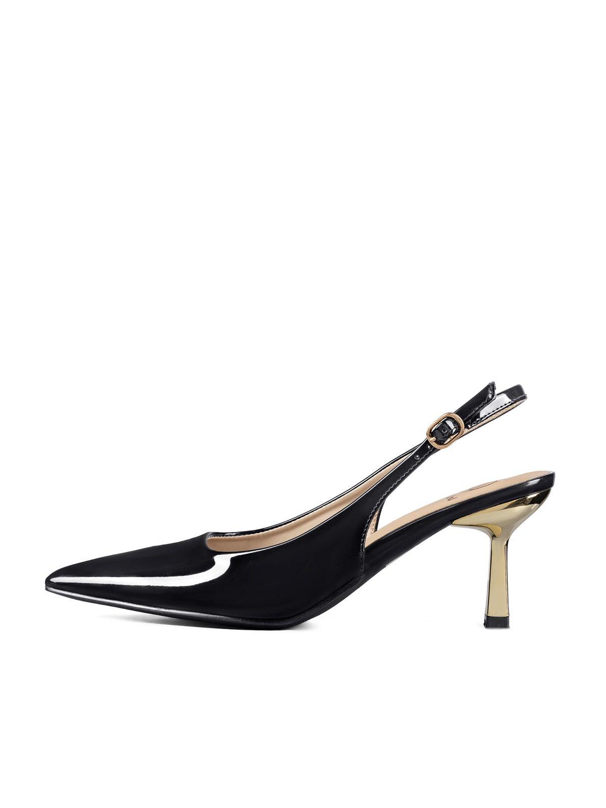 Zapato Taco Alto Talón Abierto Elegante Mujer Weide QIU390-1