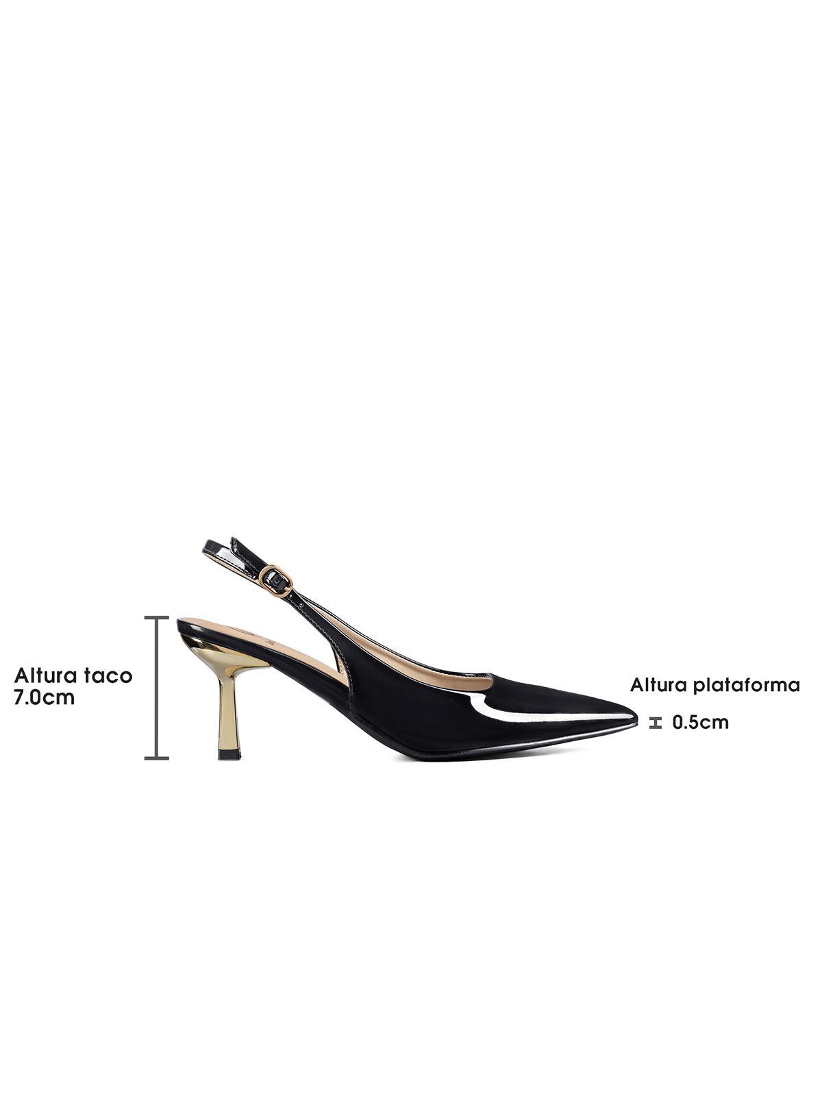 Zapato Taco Alto Talón Abierto Elegante Mujer Weide QIU390-6