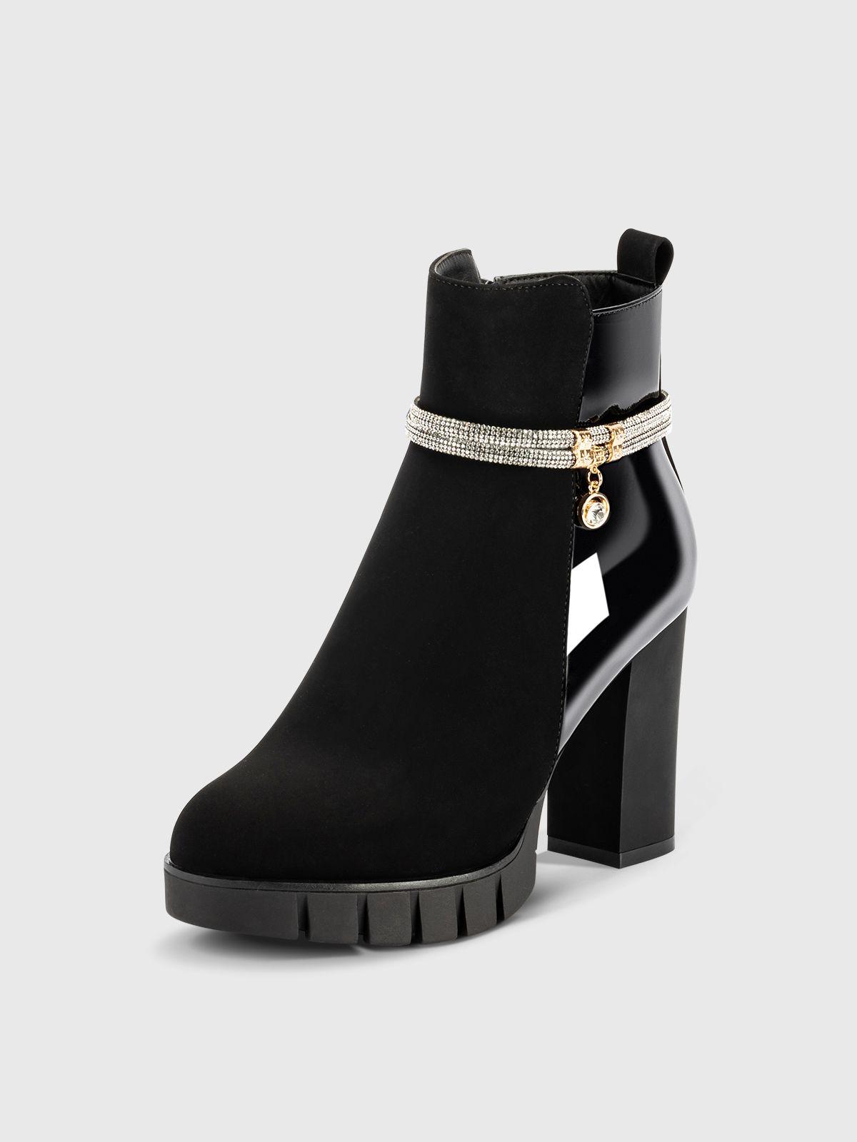 Botin Mujer Zoe Negro Weide-0