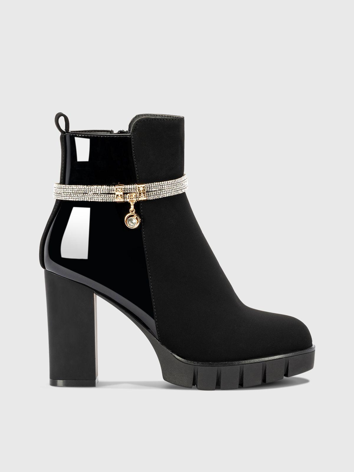 Botin Mujer Zoe Negro Weide-2