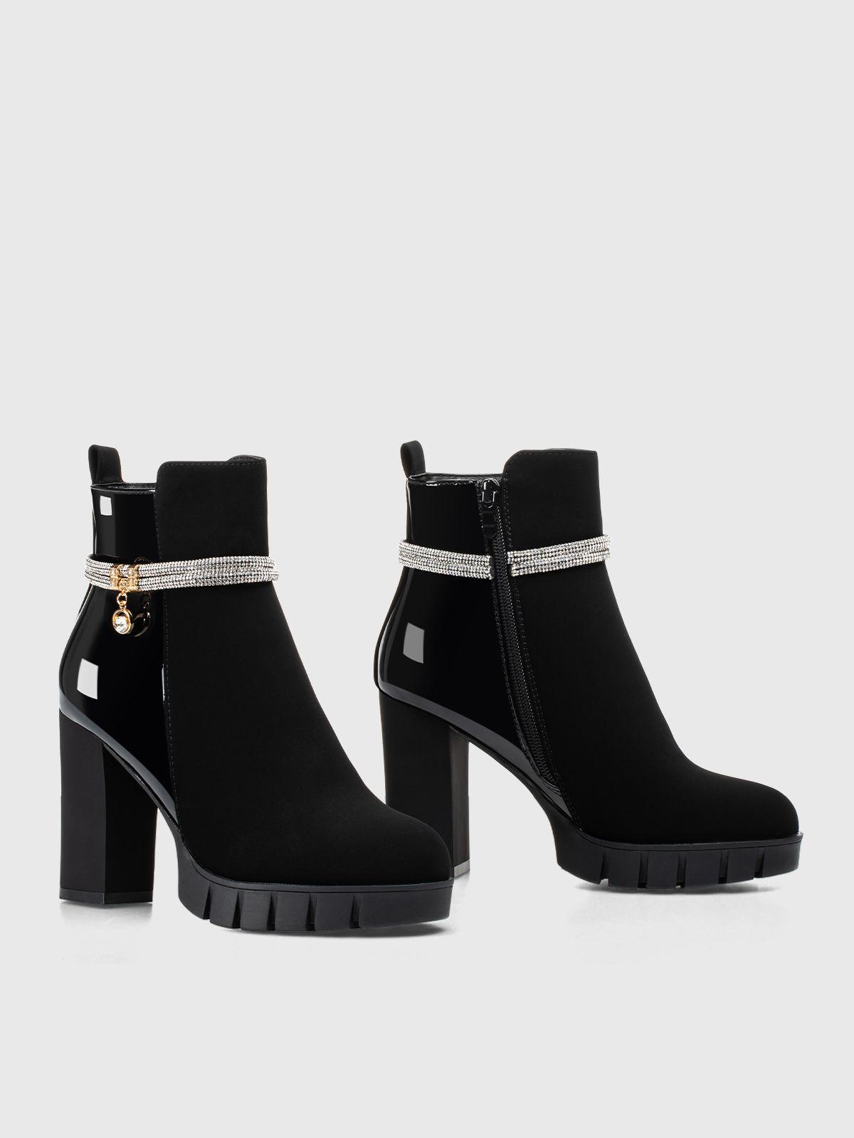 Botin Mujer Zoe Negro Weide-4